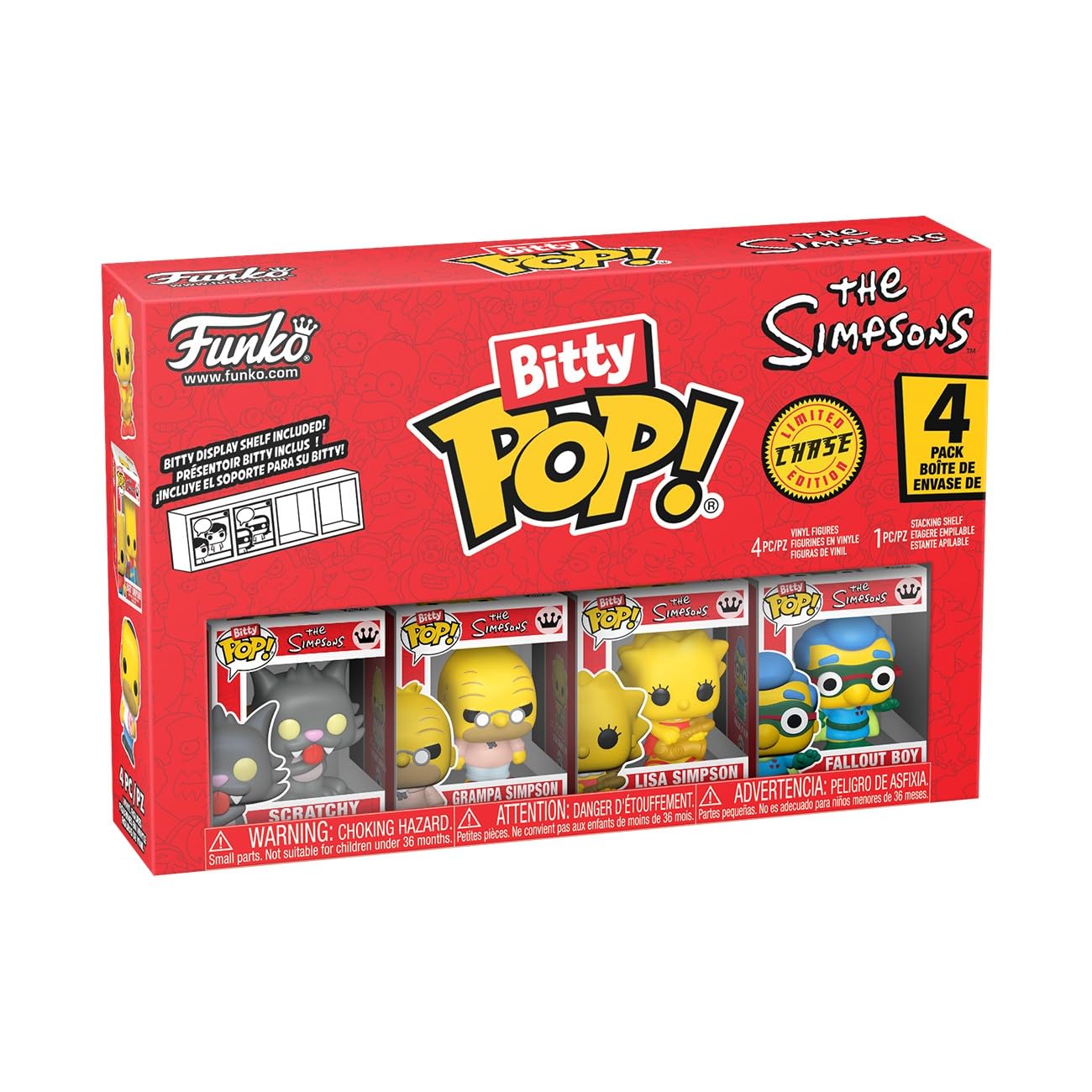 Funko Bitty Pop! The Simpsons - Scratchy - 4PK with Mystery Mini Figure