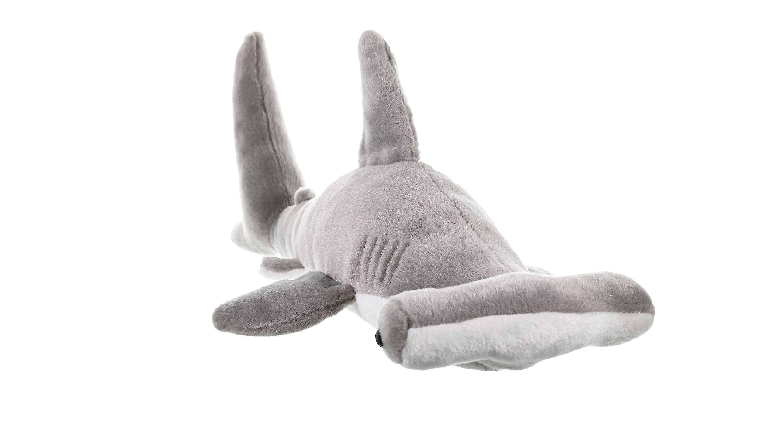 WILD REPUBLIC Hammerhead Shark Plush Soft Toy - Cuddlekins | 50 cm | Grey/White