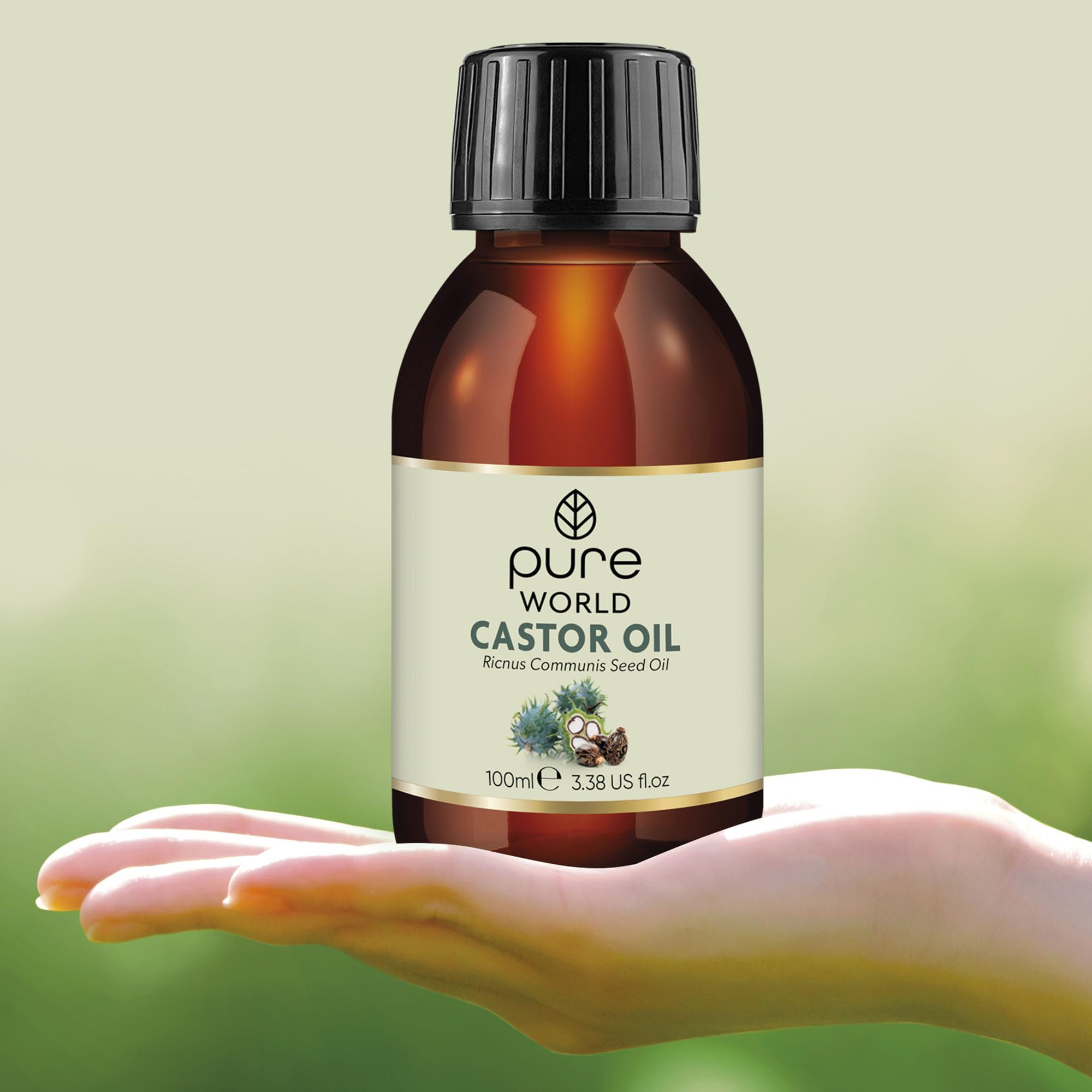 Pure World - Natural Castor Oil 100% Pure & Undiluted (100ML) 10