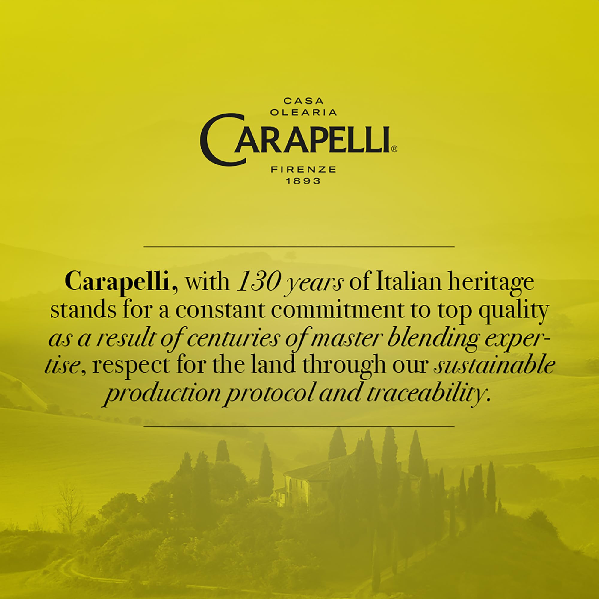 Carapelli Organic Extra Virgin Olive Oil - Balanced Flavor | Cold Pressed | 500ml 2