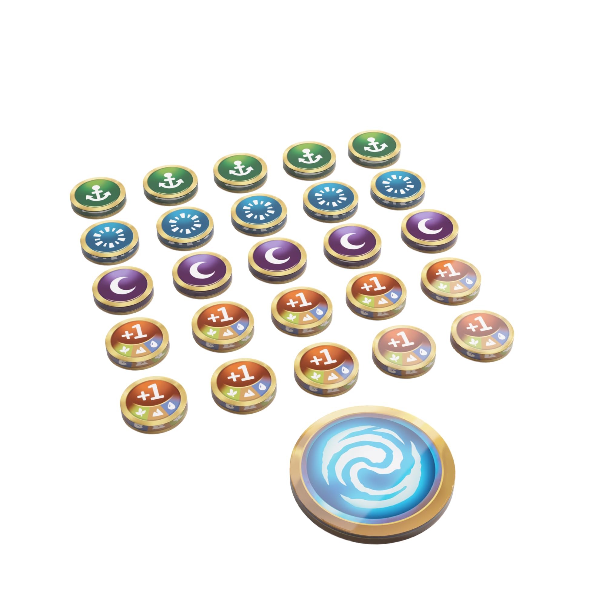 Gamegenic Altered Premium Markers - 26-Piece Acrylic Game Tokens, Officially Licensed