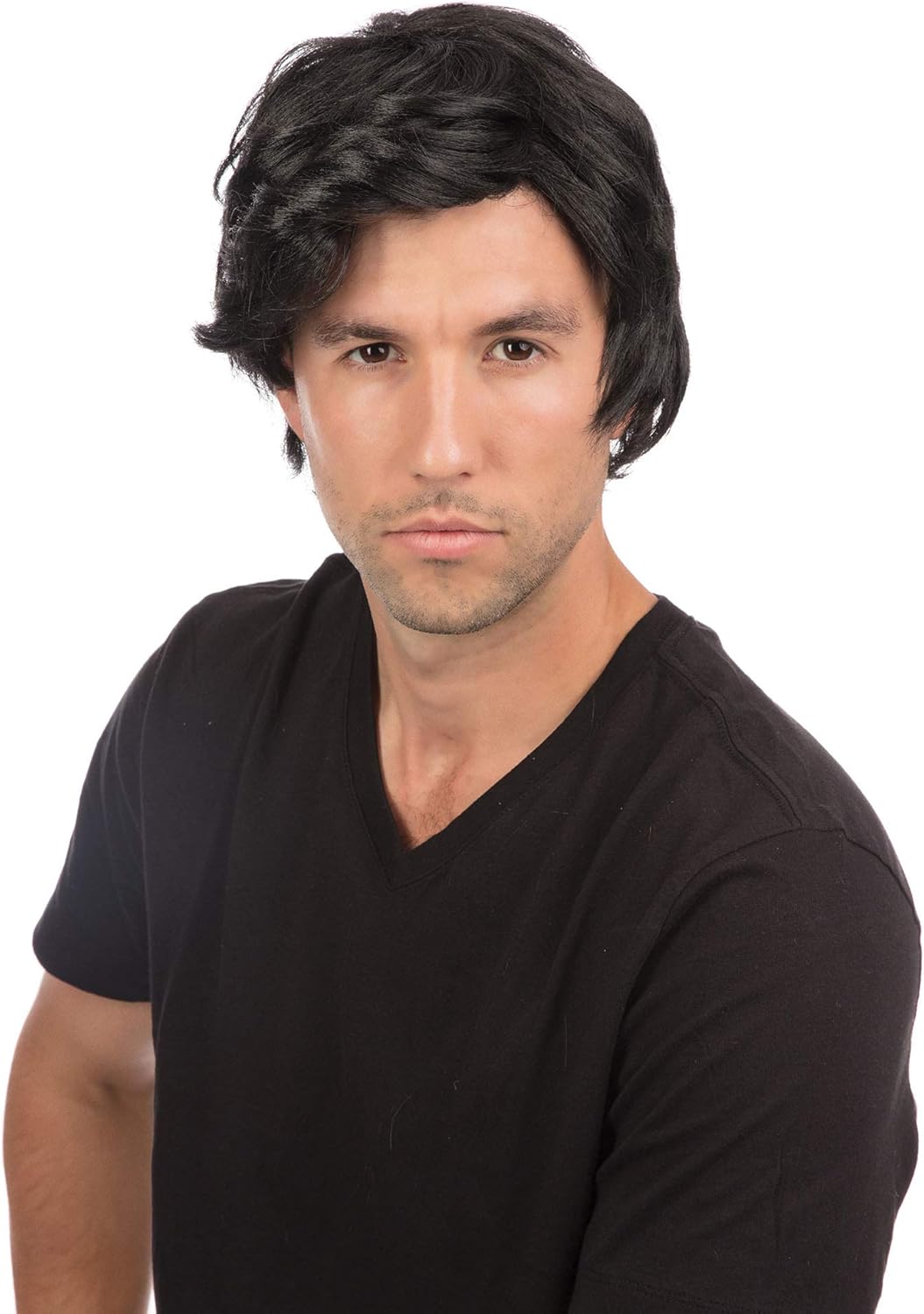 Bristol Novelty Black Men's Side Parting Synthetic Wig BW465