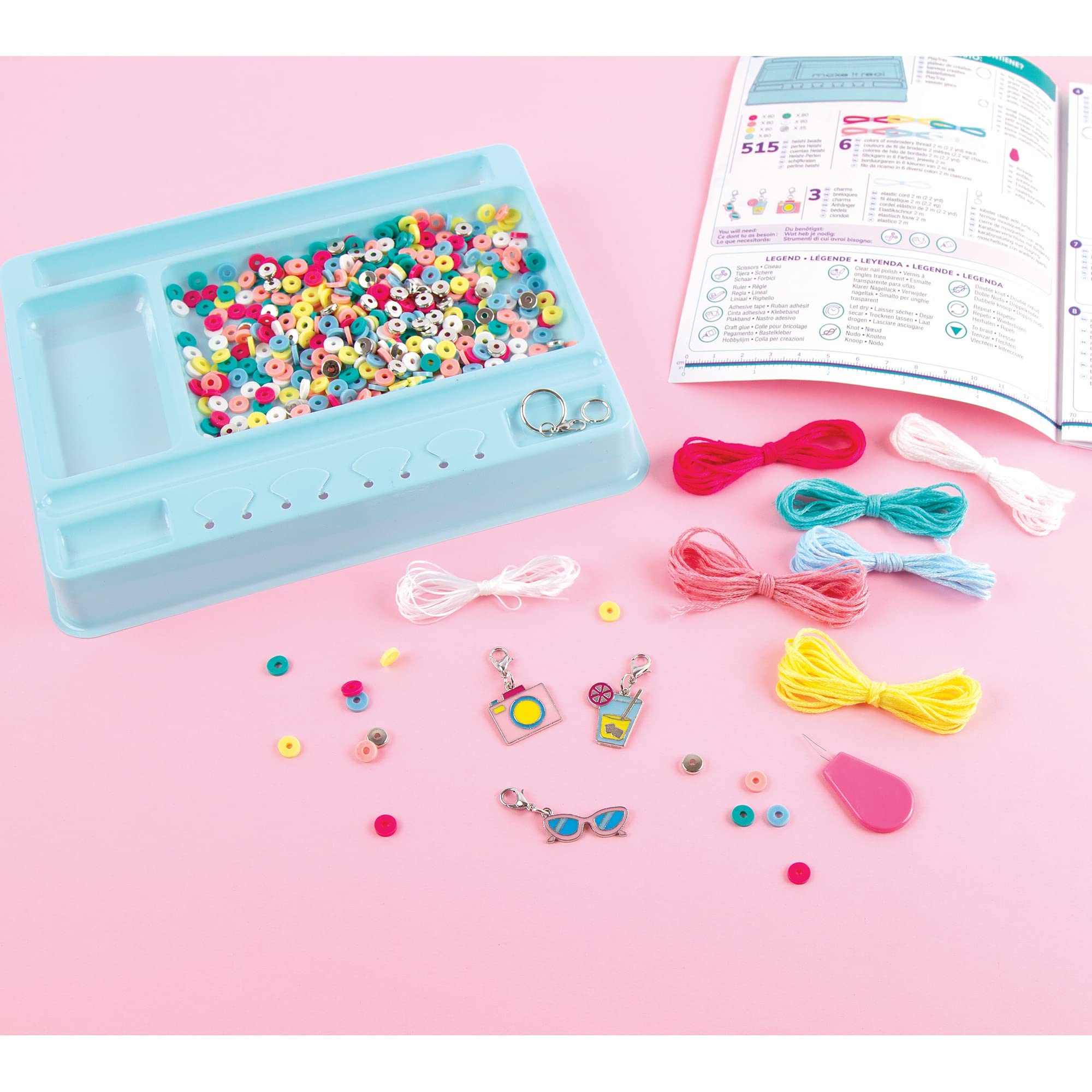 Make It Real 1317 Jewellery Making Kit - Creative Bracelet Craft Set for Kids Ages 8+ 5