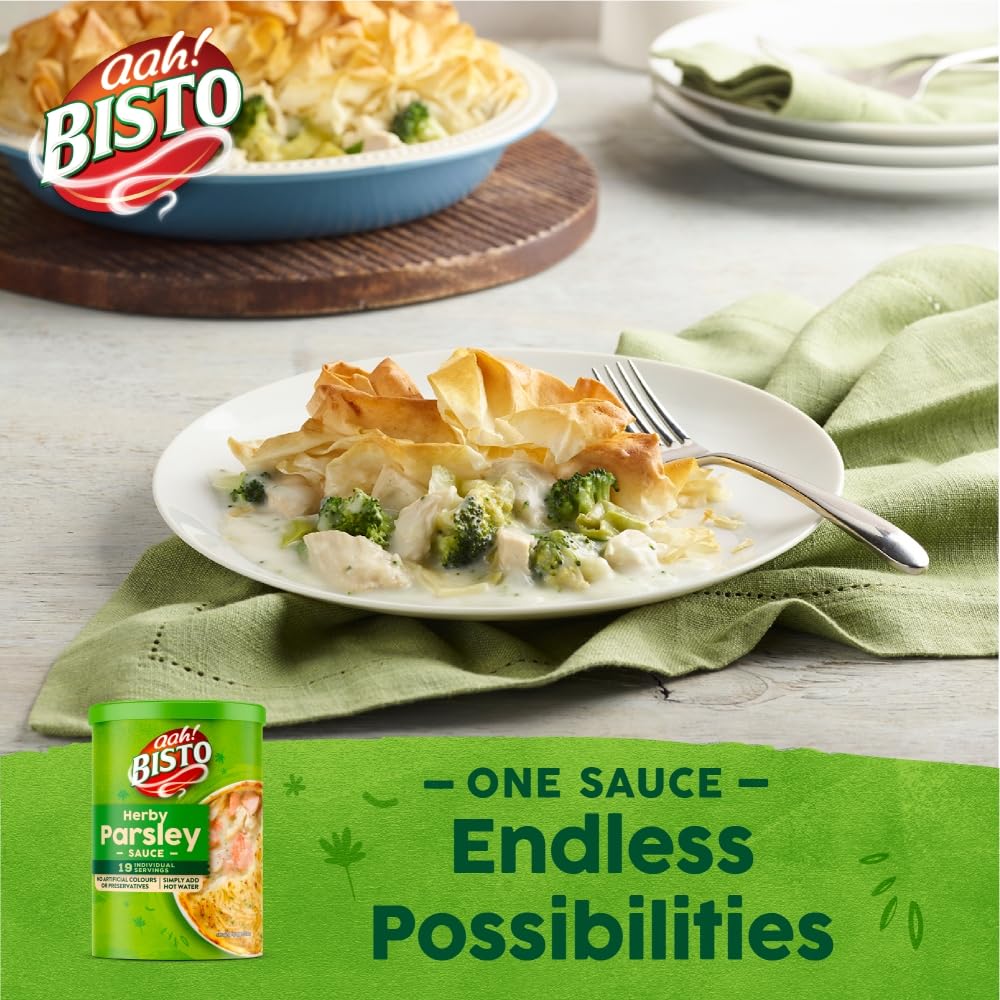 Bisto Deliciously Creamy Parsley Sauce Mix - Vegetarian Friendly | 170g Drum 4
