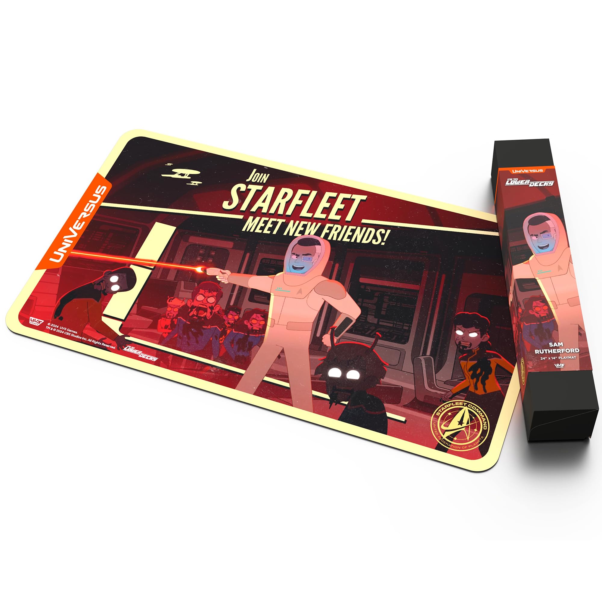UniVersus Star Trek: Lower Decks Sam Rutherford Playmat - 24 x 14 Inches