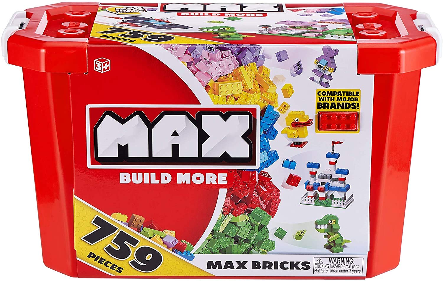 ZURU MAX Build More Building Bricks Value Set - 759 Pieces for Endless Creations