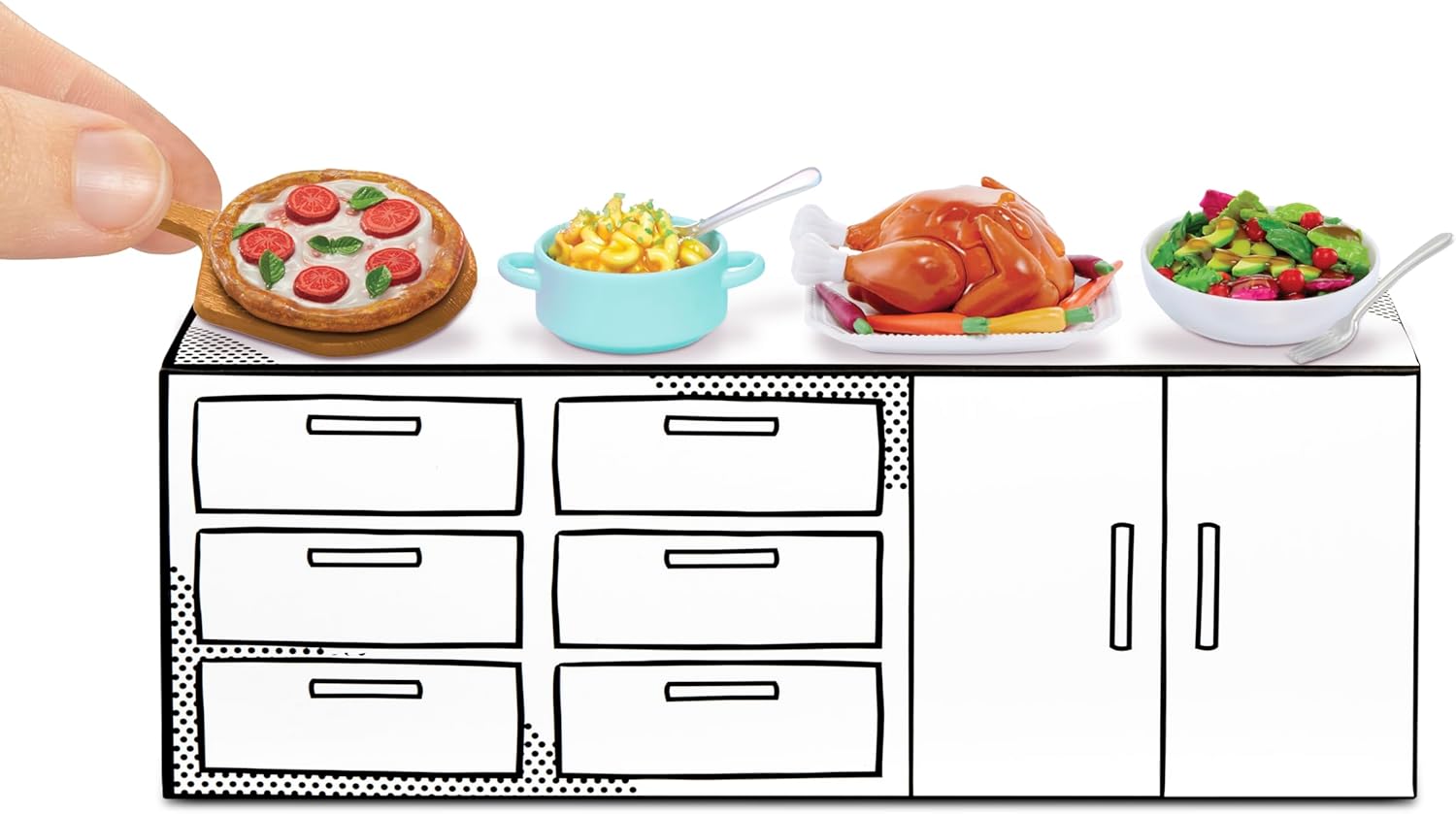 MGA's Miniverse Make It Mini Mega Buffet - DIY Resin Play Collectible Set