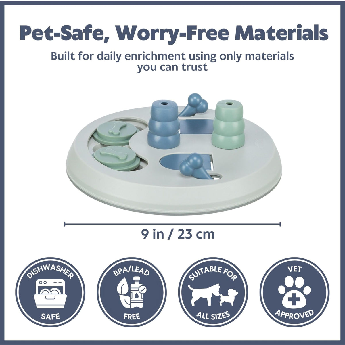 TRIXIE Dog Activity Flip Board - 23 cm - Assorted Colours