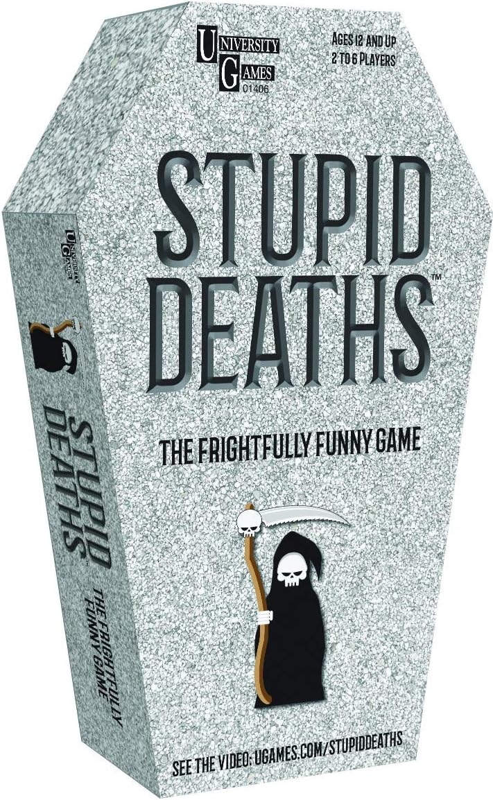 University Games Stupid Deaths Coffin Tin Card Game 01406