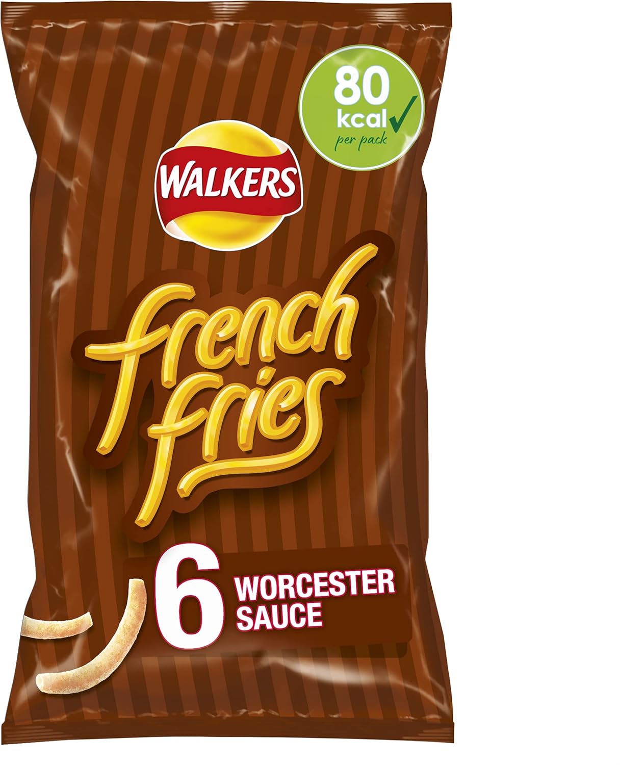 Walkers French Fries Worcestershire Sauce Flavour Multipack Crisps 6x18g