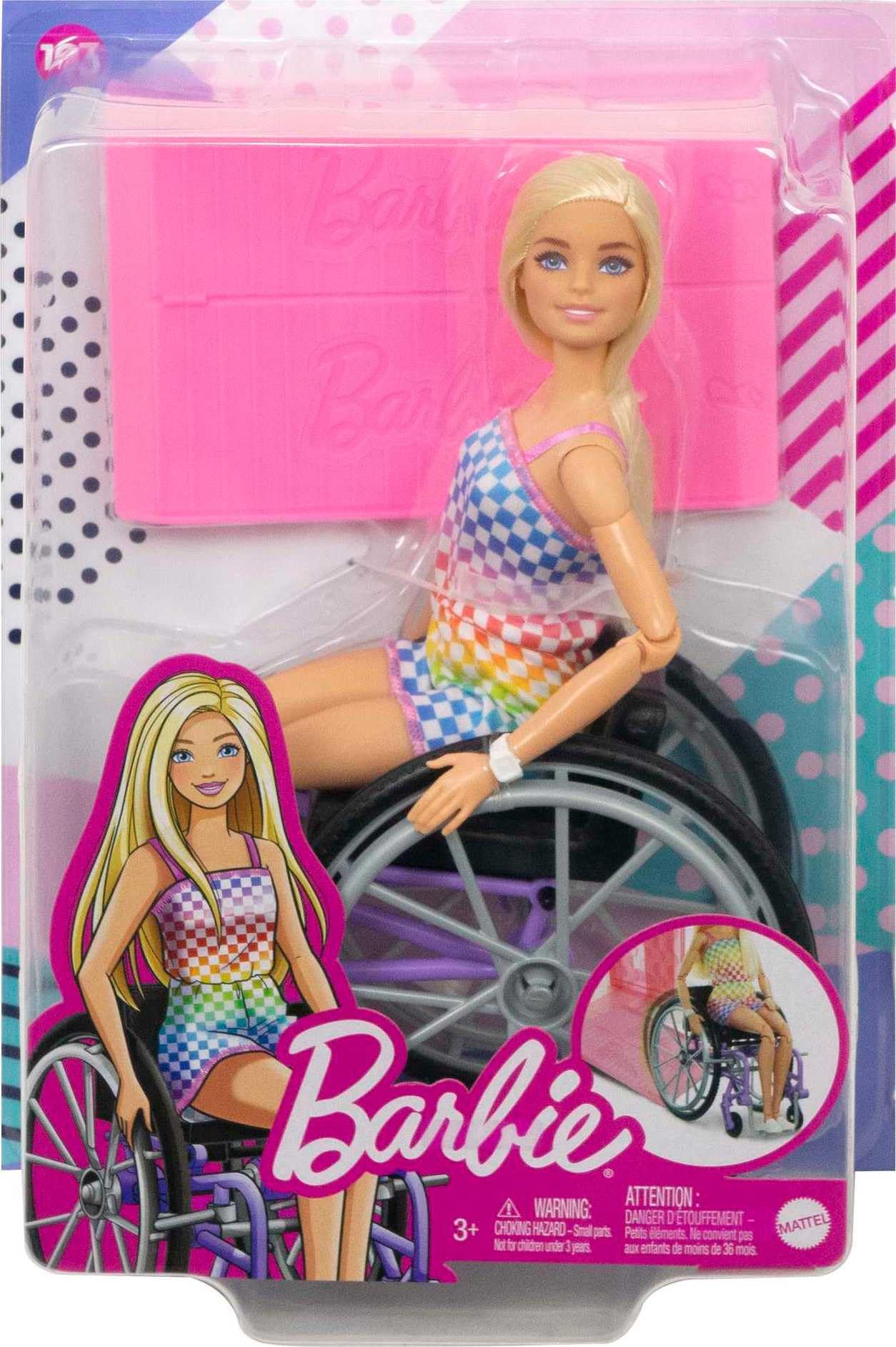 Barbie Fashionistas Doll with Wheelchair and Ramp - Inclusive Play for Kids 3+ 3