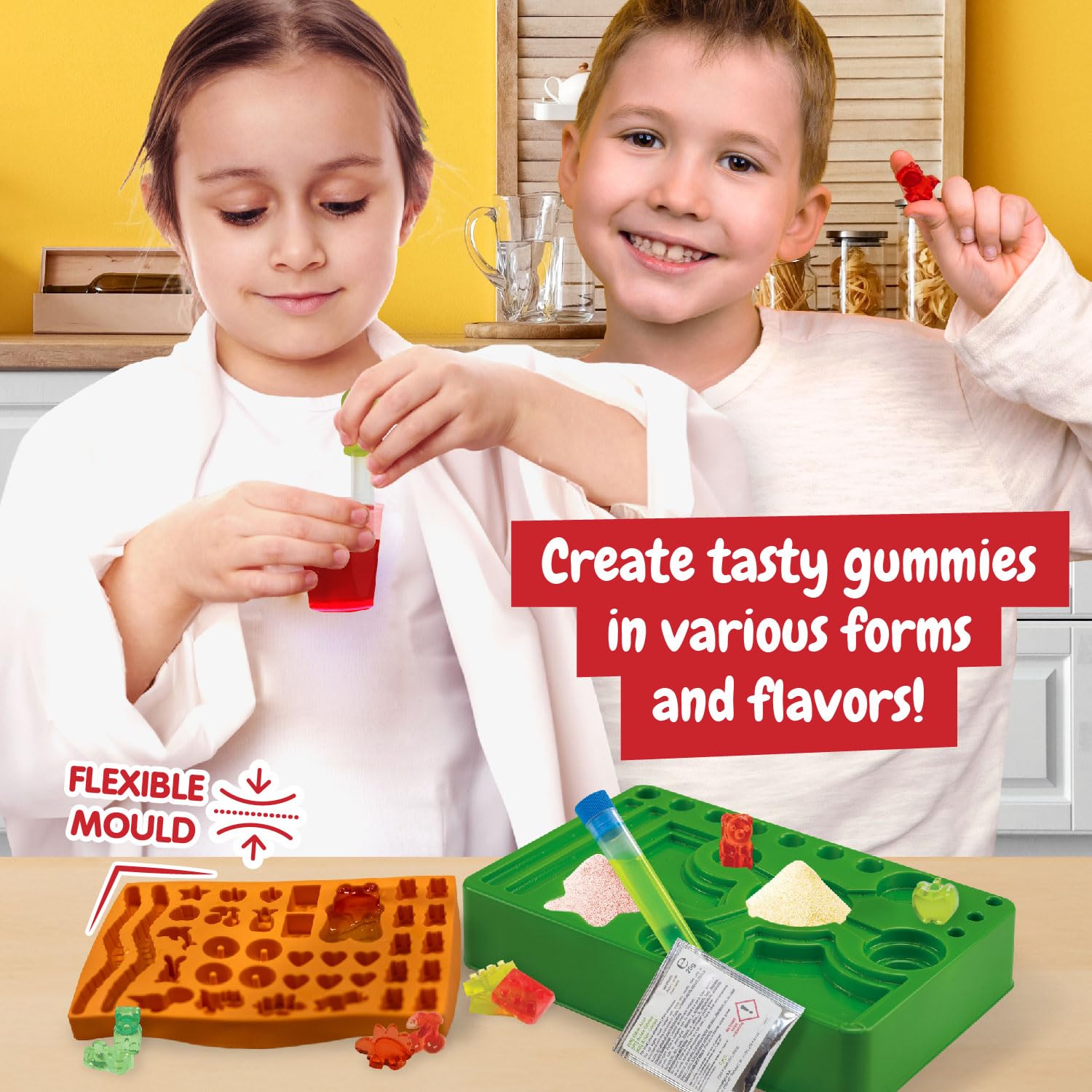 Science4you Gummy Sweets Lab for Kids – Candy Making Kit with 19 Shapes & Flavors 4