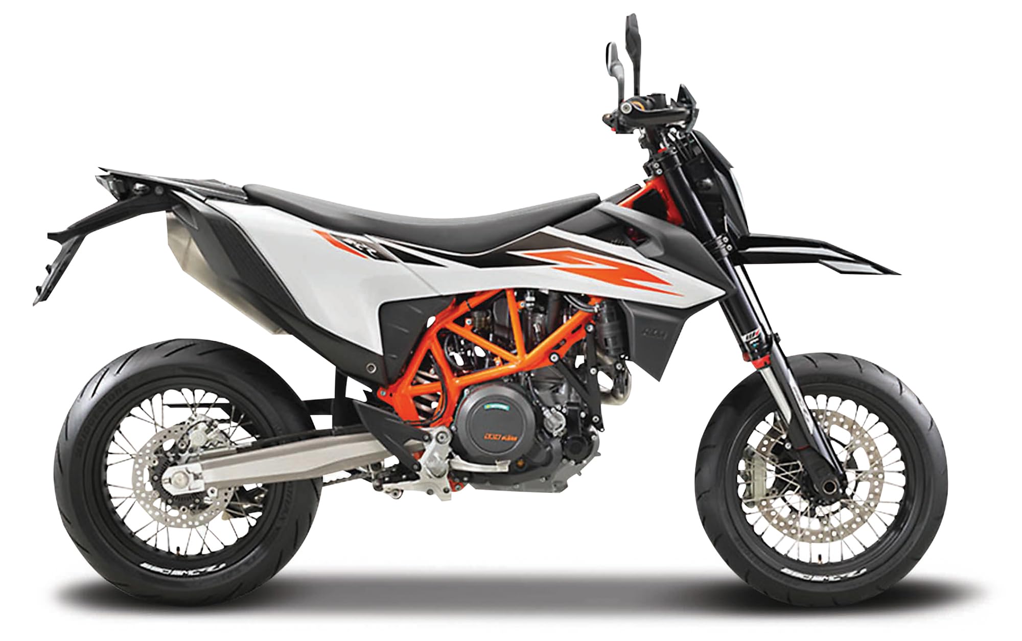 Maisto KTM 690 SMC R Motorbike - 1:18 Scale Die-Cast Model - Orange