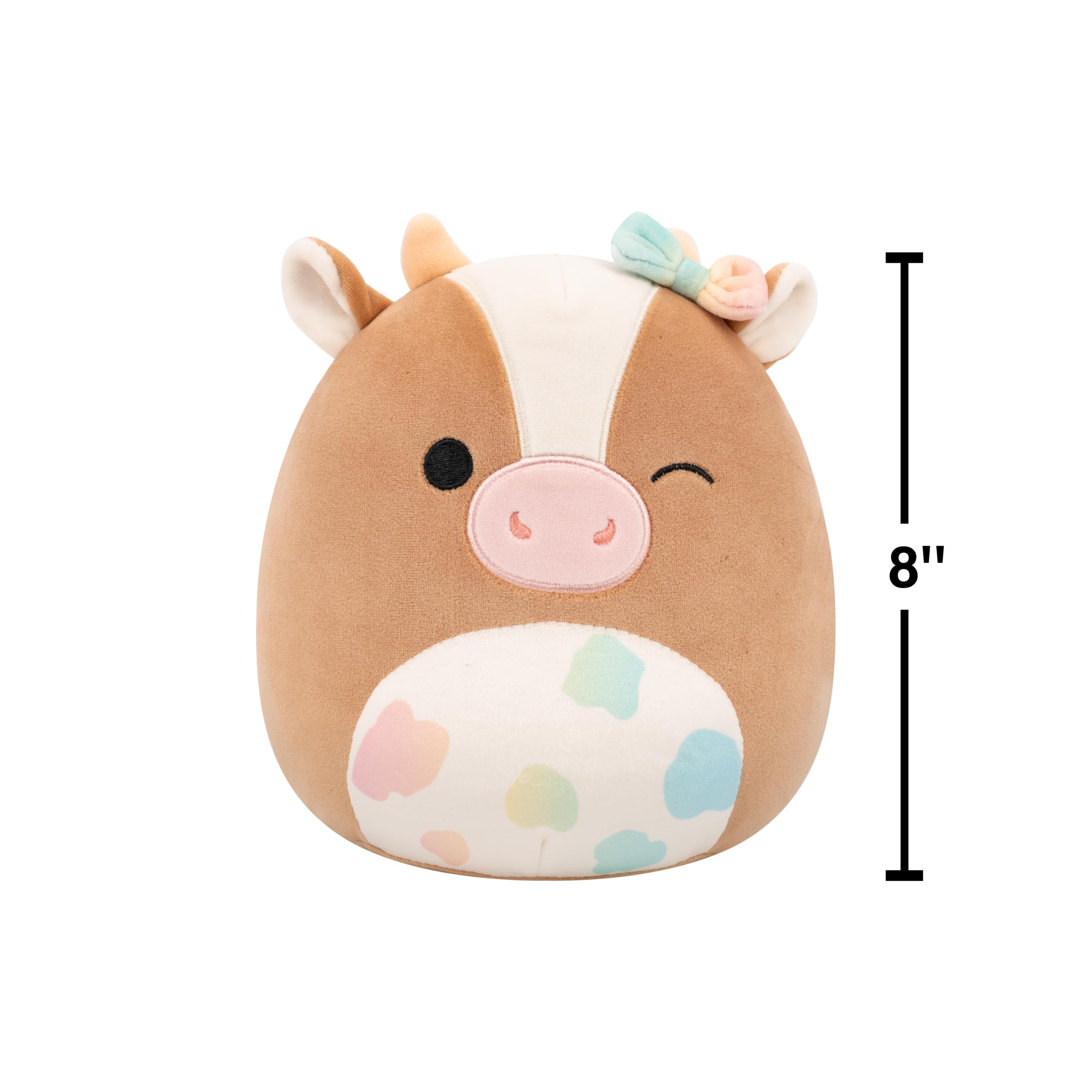 Squishmallows Griella the Winking Cow Plush - Ultrasoft Stuffed Animal for Kids 3+