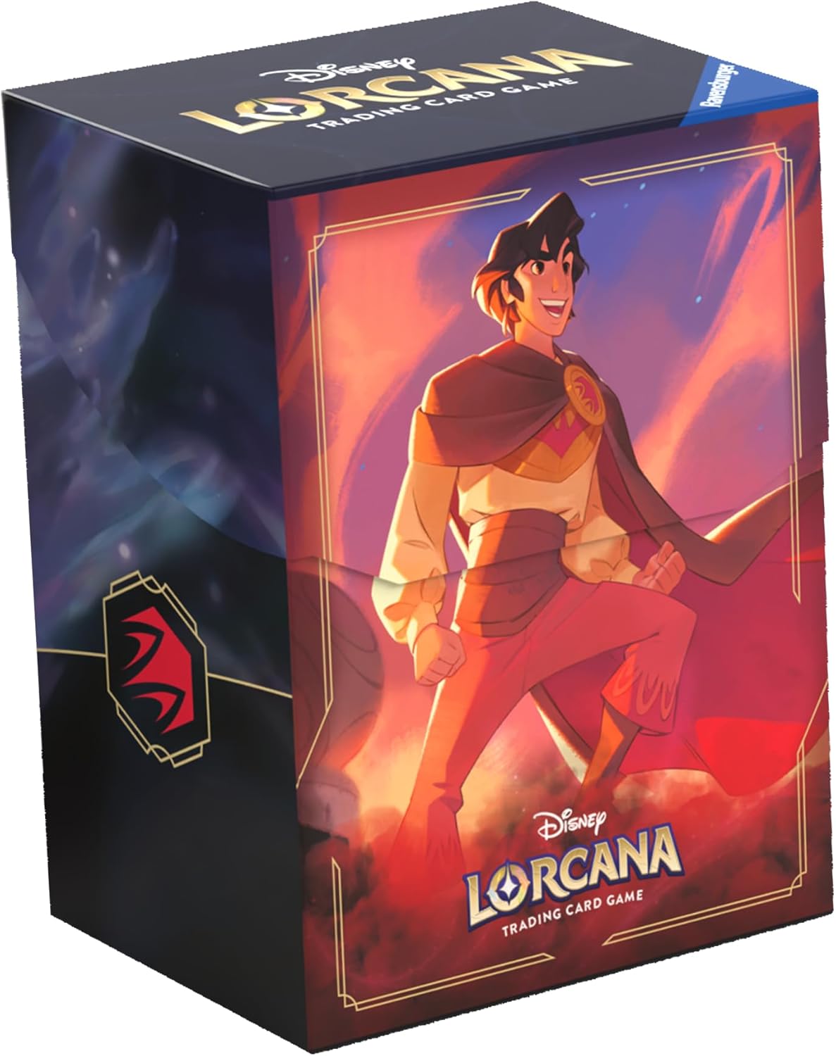 Ravensburger Disney Lorcana TCG Deck Box - Secure Card Storage for 80 Sleeved Cards
