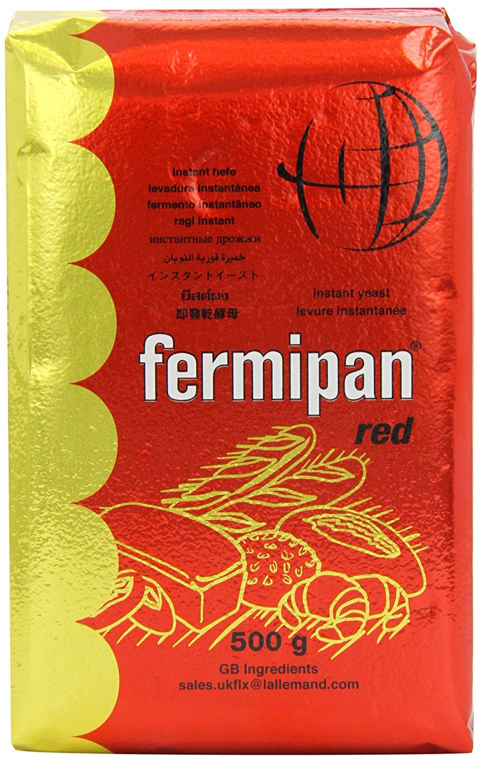 Fermipan Instant Red Dried Yeast 500g