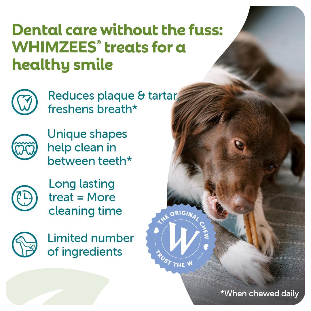 WHIMZEES Stix M Dental Sticks for Medium Dogs | 30 Pieces | Vegetarian & Grain-Free 2