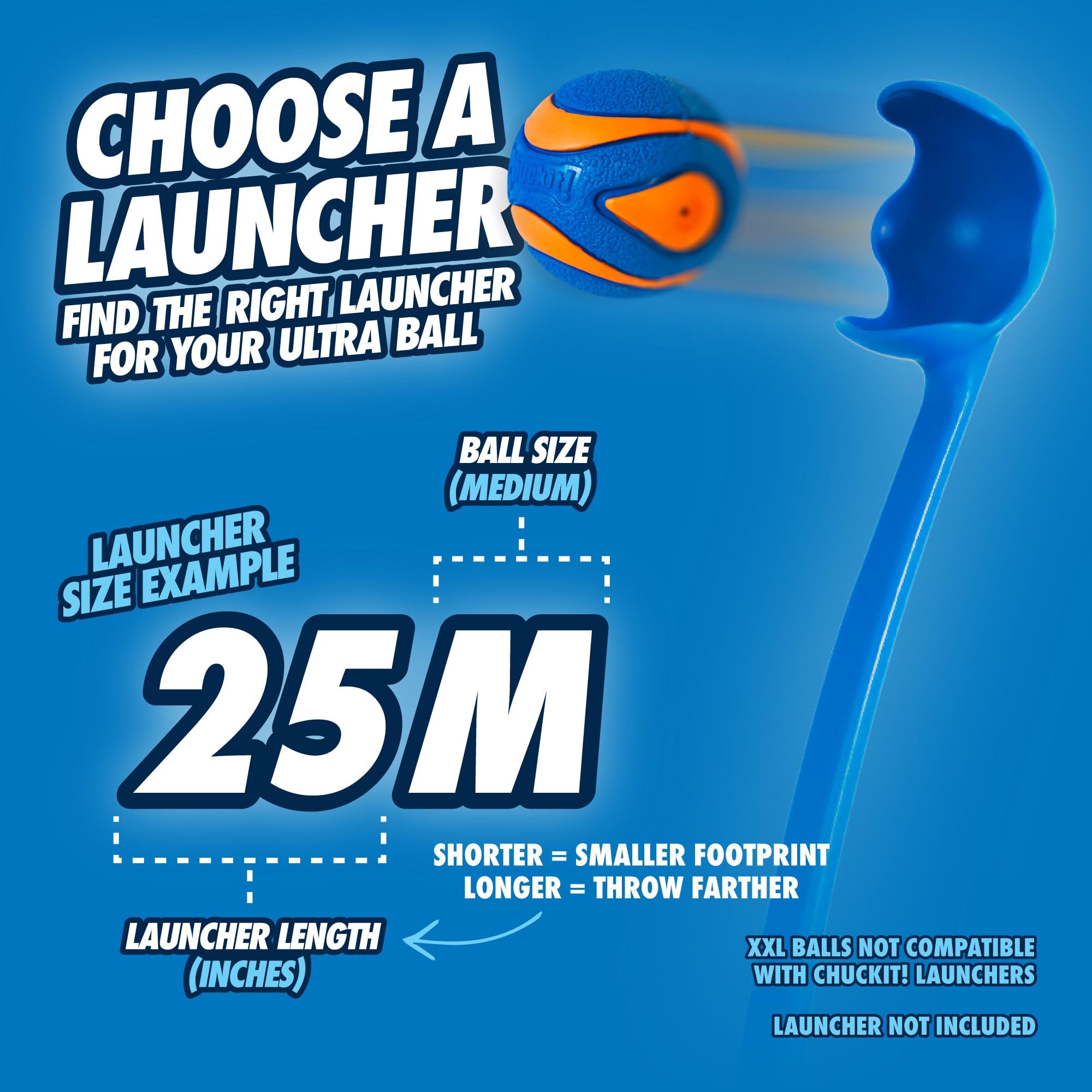 Chuckit! Ultra Squeaker Ball - Durable Natural Rubber Fetch Toy for Dogs | Medium Size 6