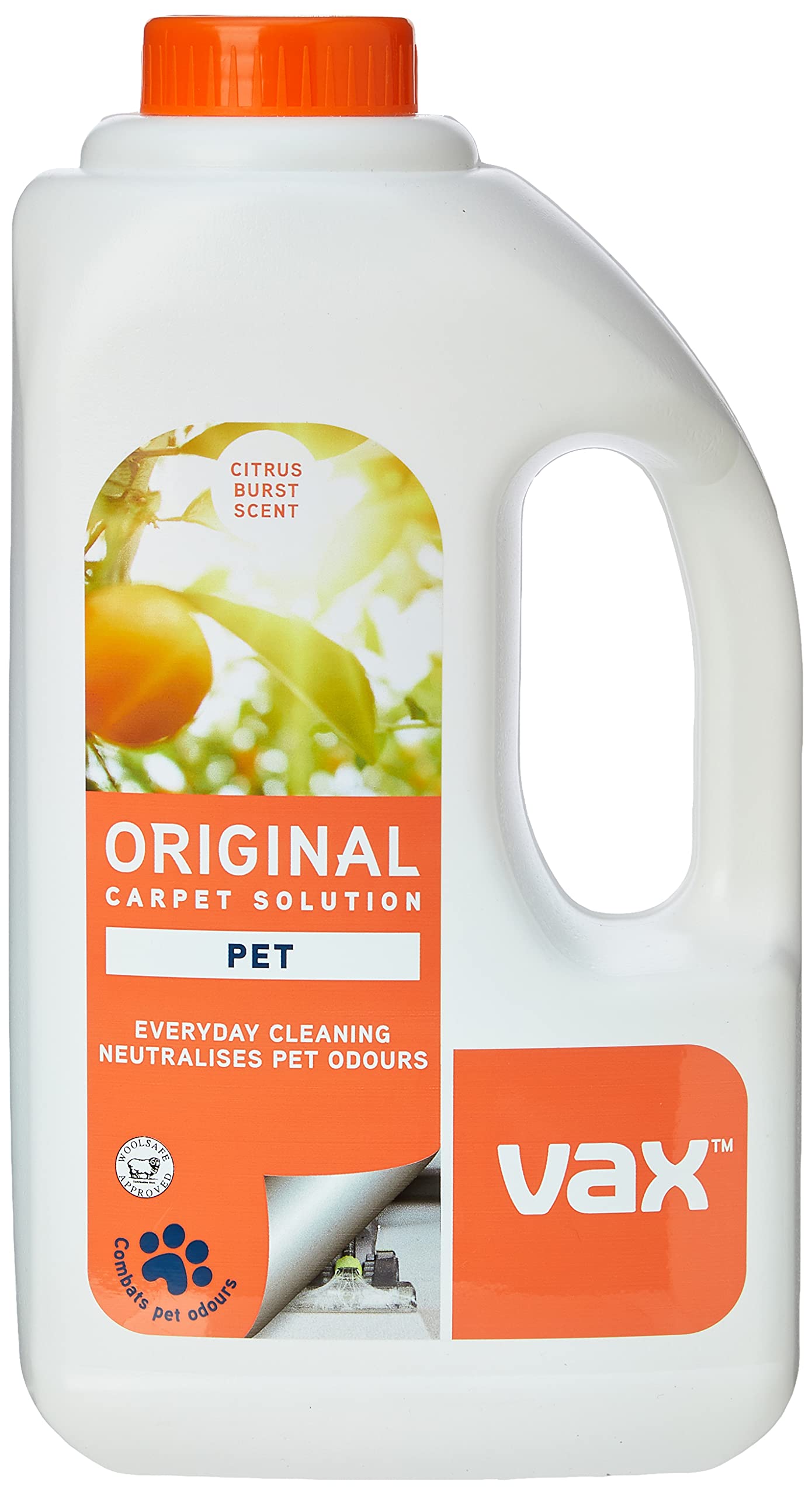 Vax Original Pet Carpet Cleaner Solution - Neutralizes Odours | 1.5L Liquid Detergent