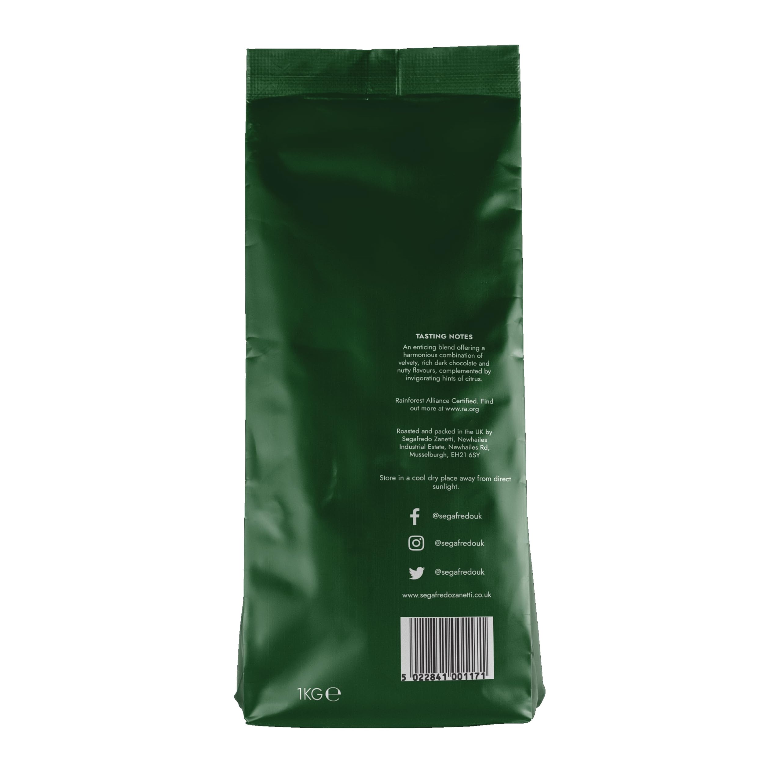 Segafredo Zanetti FORESTA Rainforest Alliance Certified Coffee Beans - 1kg Whole Bean 3