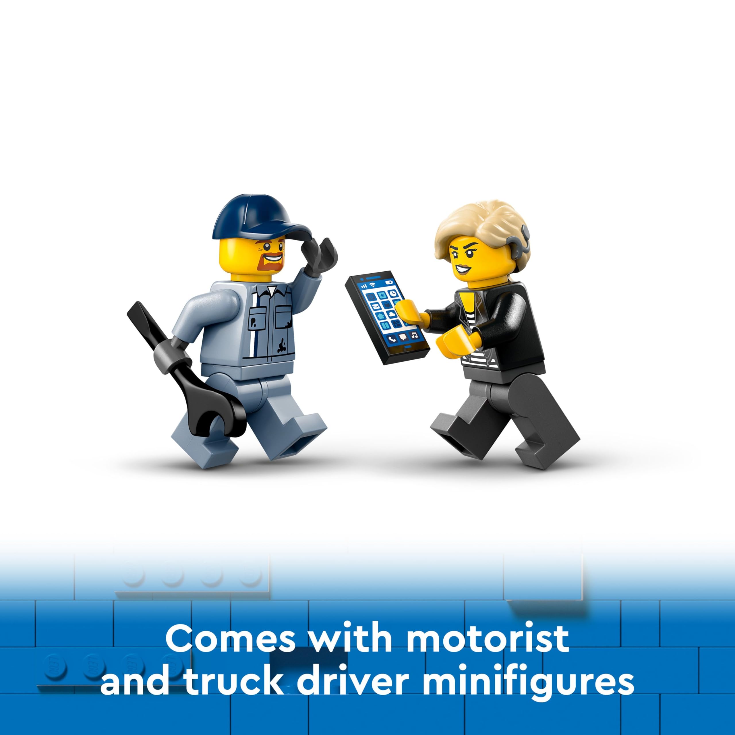 LEGO City Tow Truck and Sports Car Repair Vehicle Toy Set - Building Playset for Ages 4+ 11