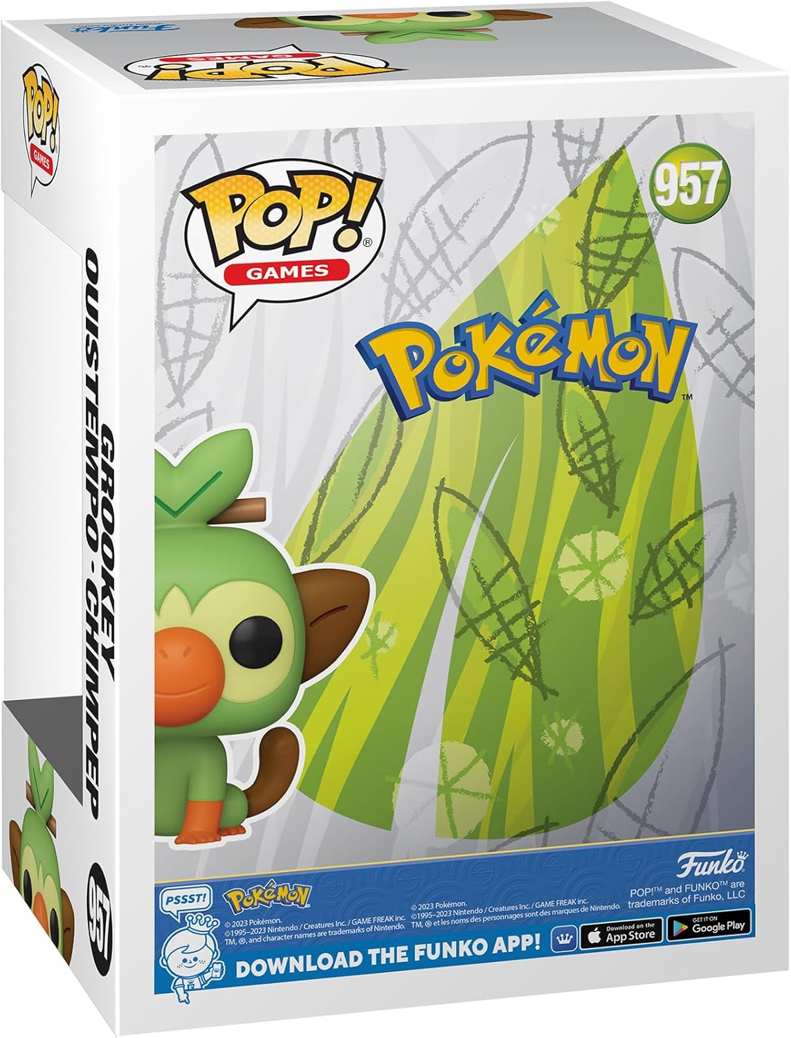 Funko Pop! Games: Pokemon - Grookey Vinyl Figure (70976) 3