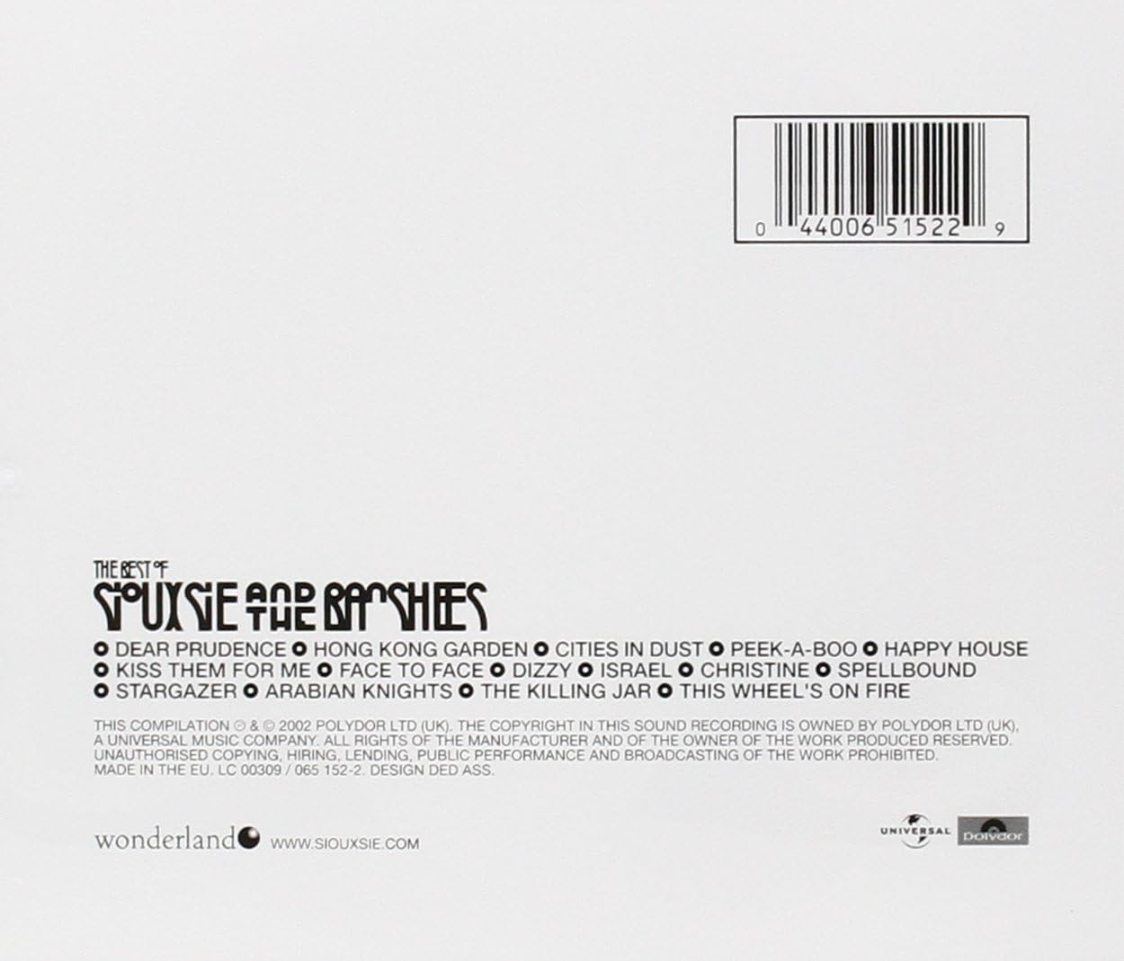 Siouxsie and the Banshees - The Best Of [Audio CD]
