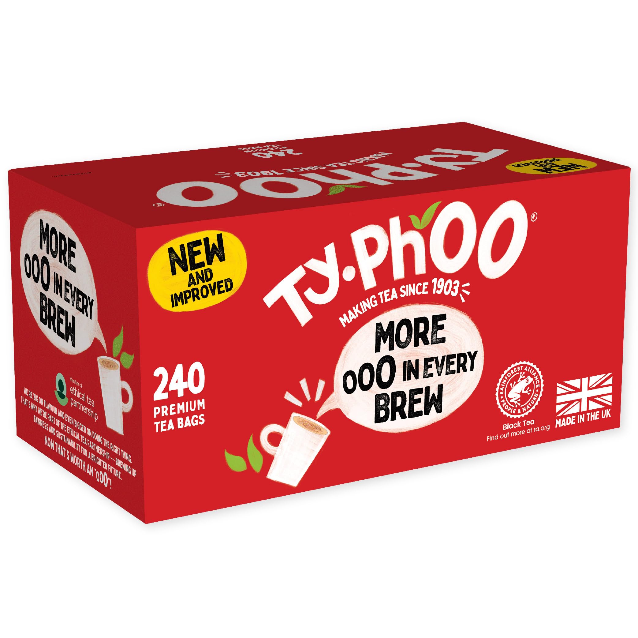 TY.PHOO Premium Black Tea Bags - 240 Count | Full-Bodied Original Blend | Ethically Sourced