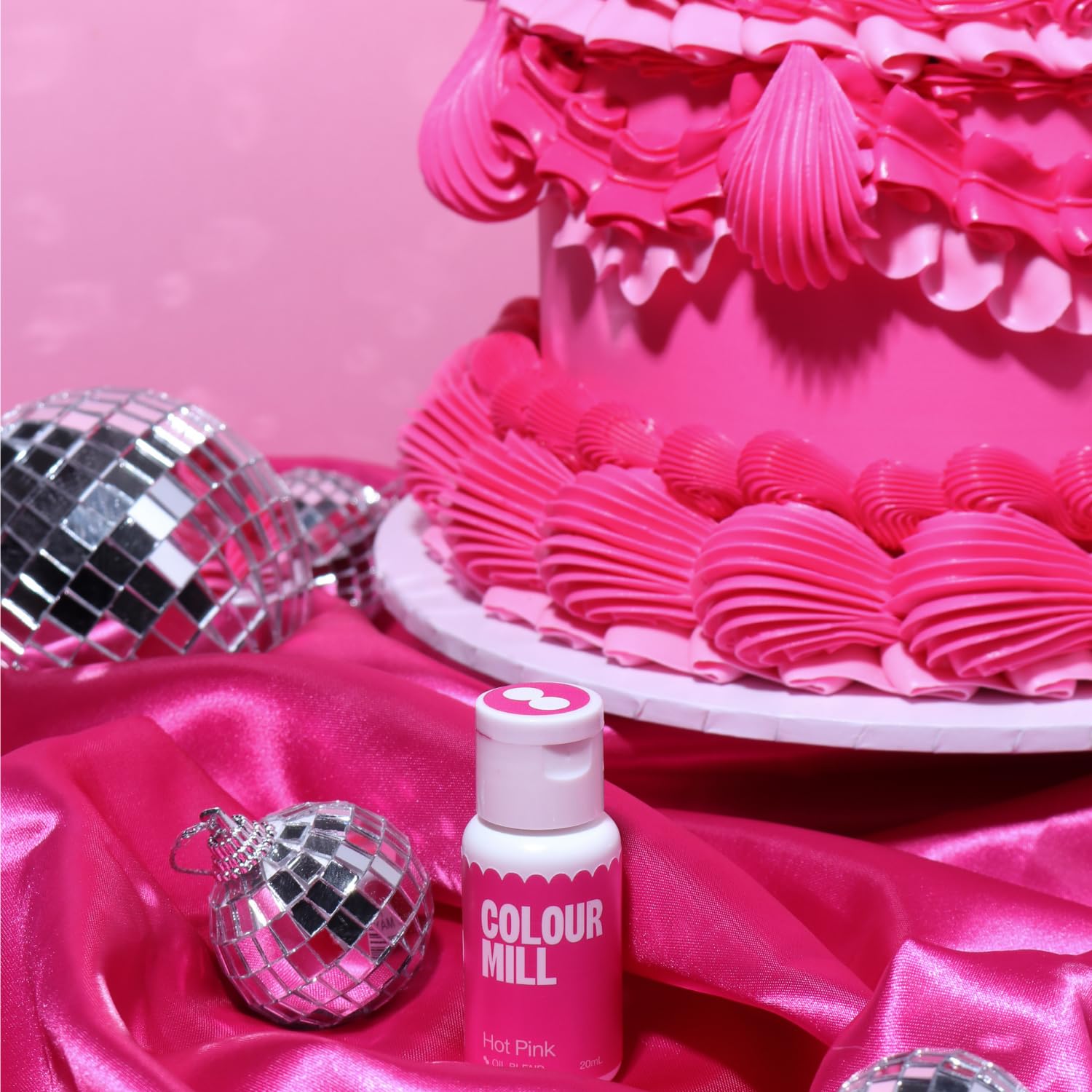 Colour Mill Oil Blend Food Colouring Hot Pink - 20ml Oil-Based Baking Colouring 8