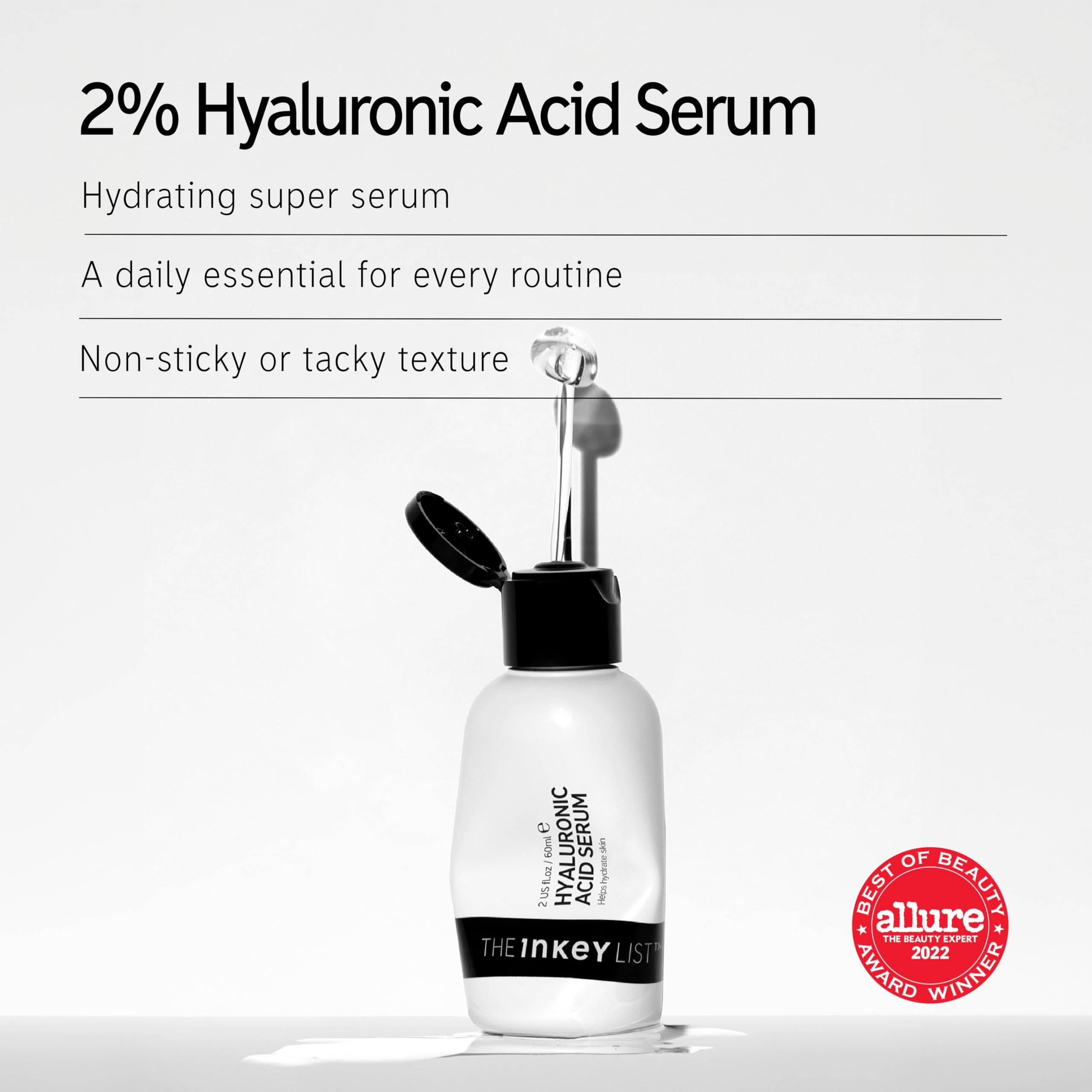 The INKEY List 2% Hyaluronic Acid Face Serum (60ml) 5