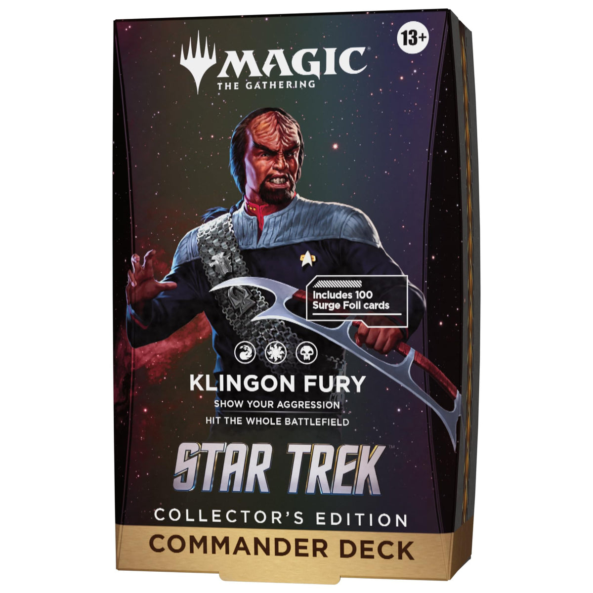 Magic: The Gathering | Star Trek Collector's Edition Commander Deck - Klingon Fury, 100 Cards, English