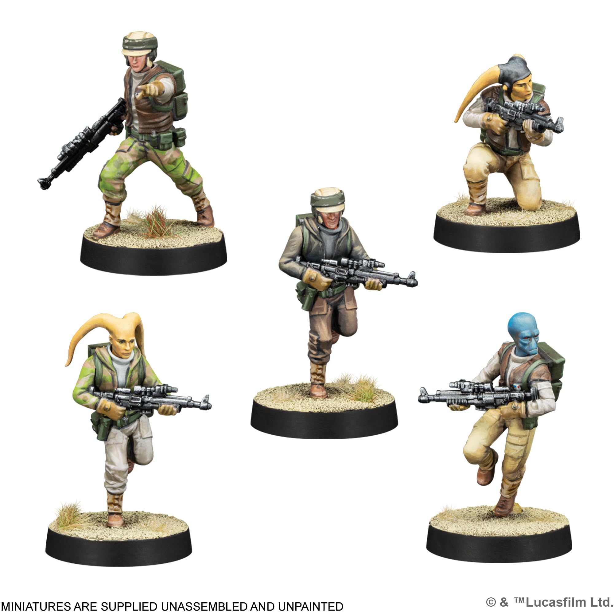 Atomic Mass Games Star Wars Legion: Rebel Troopers Miniatures Expansion