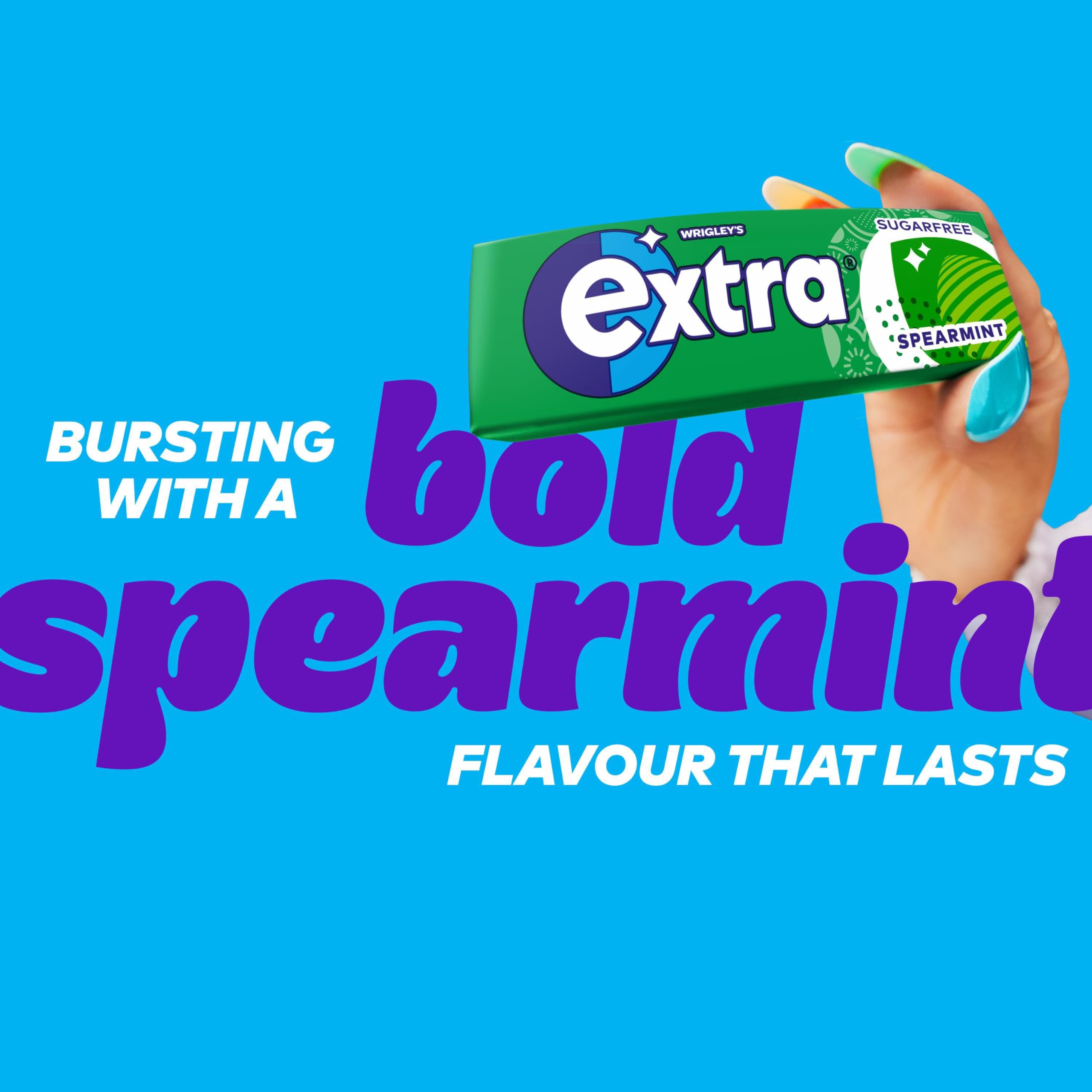 Extra - Spearmint Sugar Free Chewing Gum (300 Pieces, 30 Packs) 3