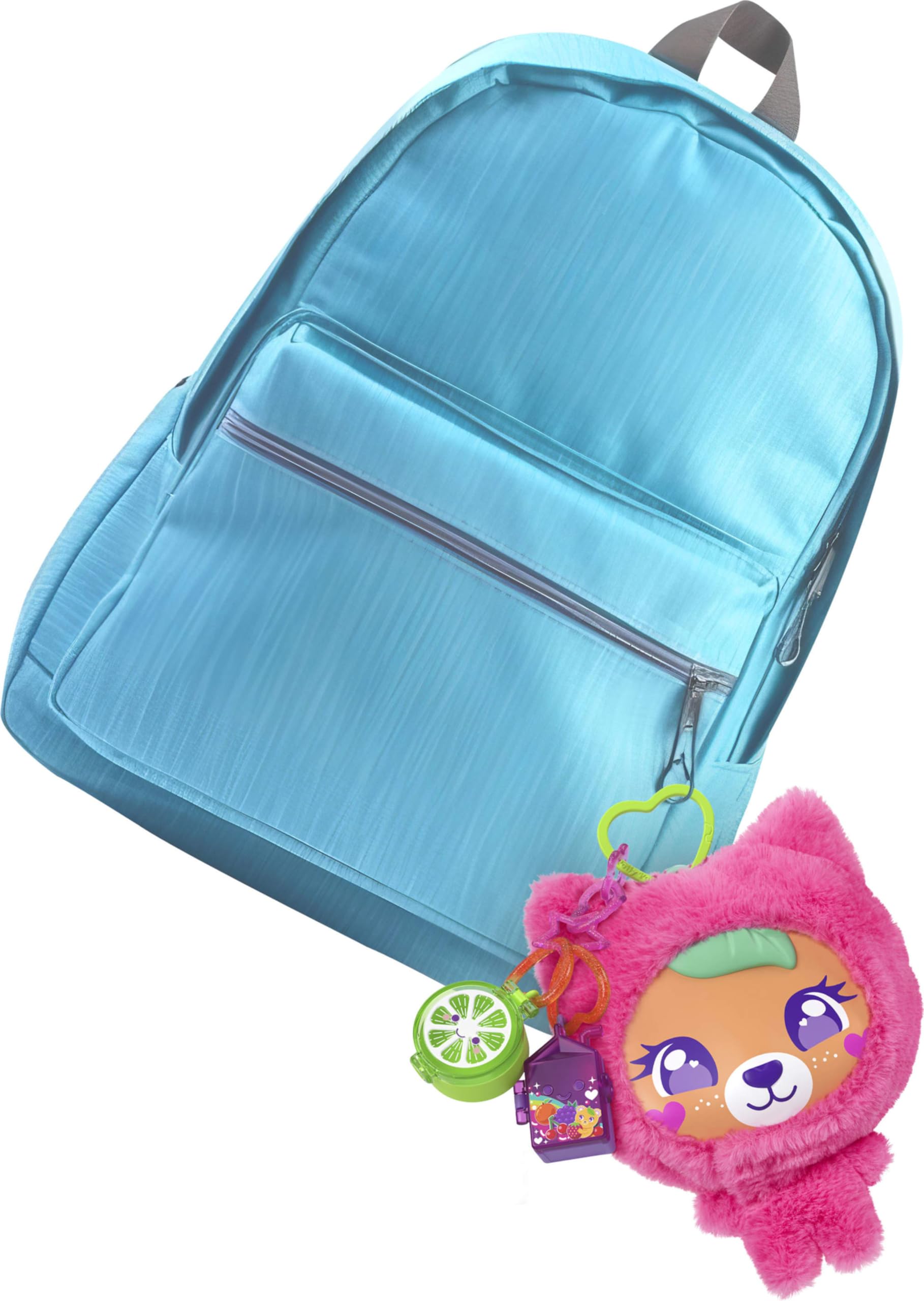 Polly Pocket Plushie Bear Compact Playset with Micro Doll, Pets, Charms, and Keychain | Ages 4+ 3
