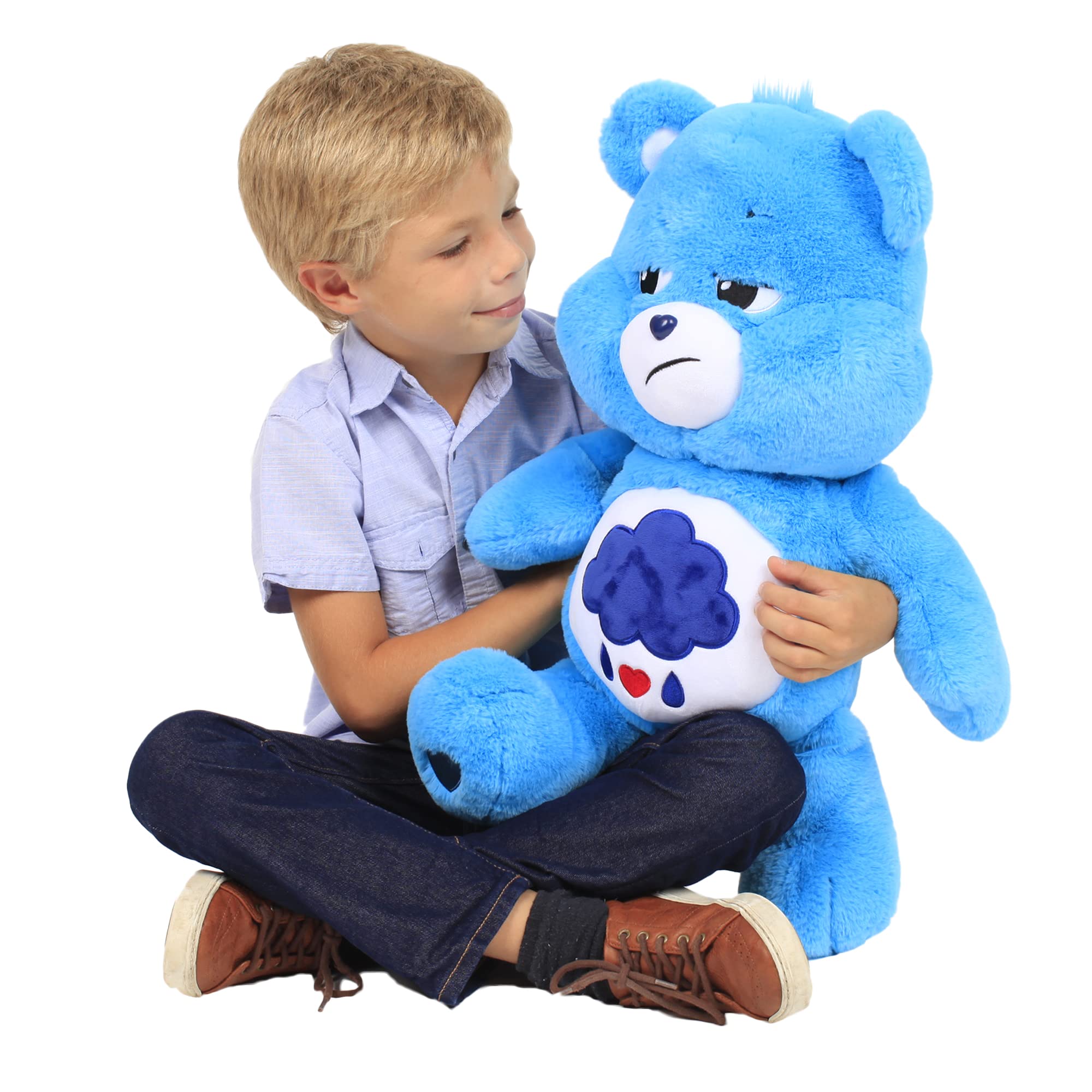 Care Bears 60cm Jumbo Plush - Grumpy Bear Soft Toy for Kids 3+ 5