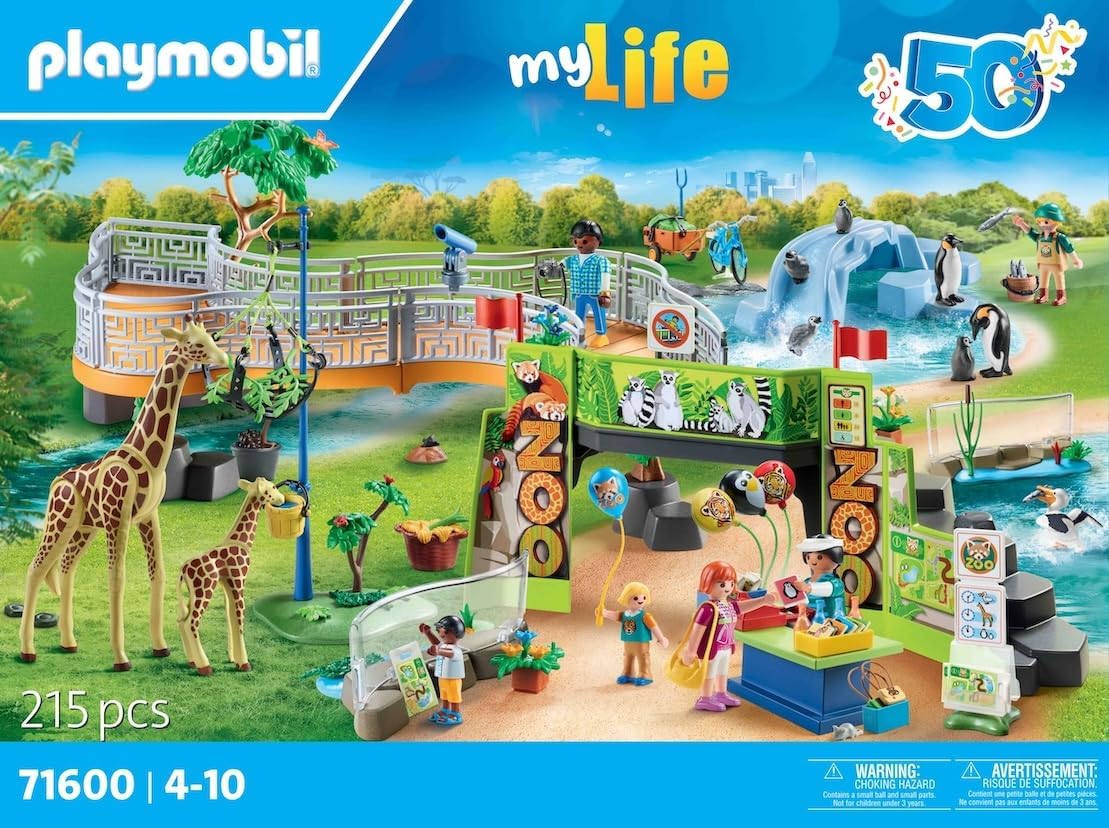 Playmobil 71600 MyLife: Large City Zoo Playset for Kids 4+ 3