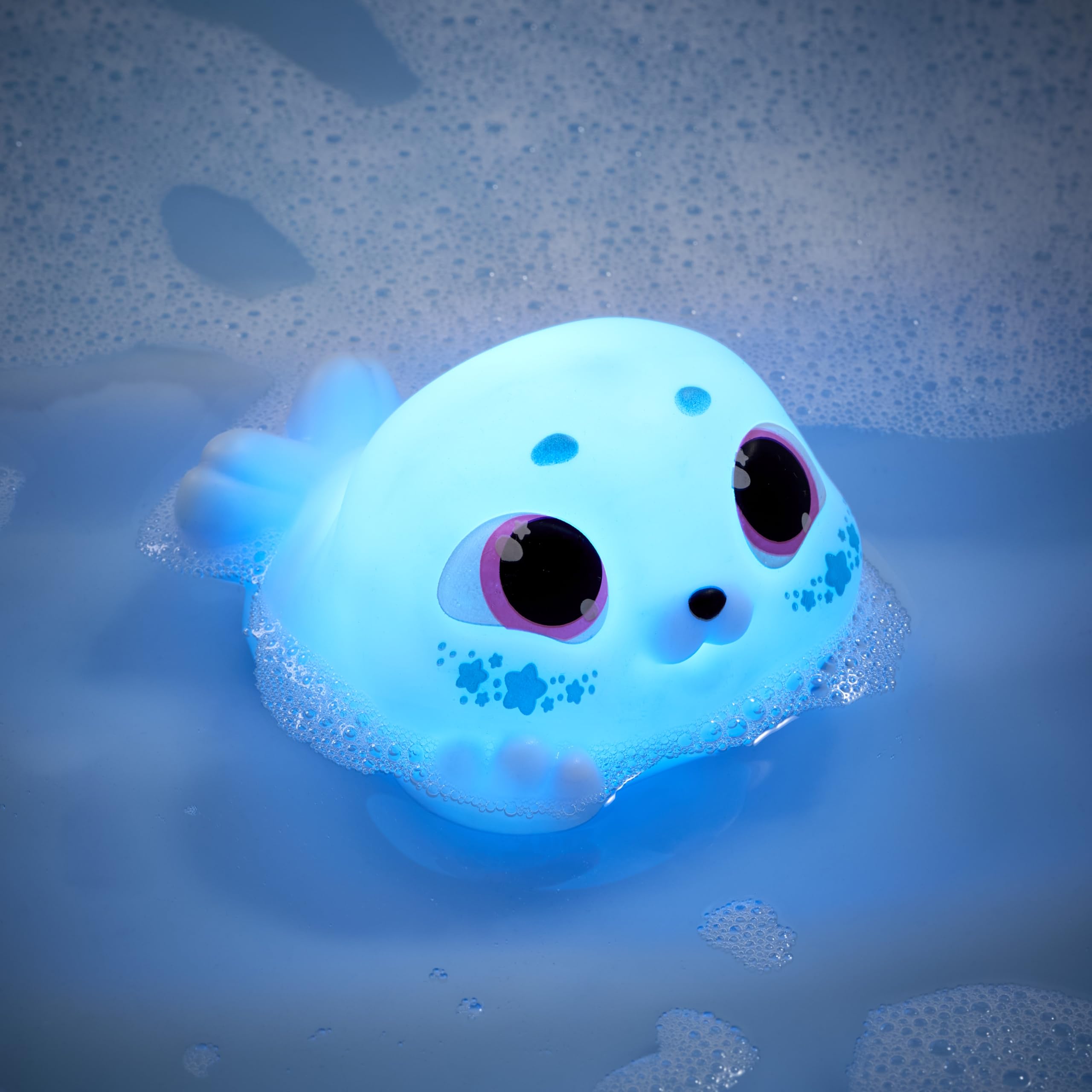 Animagic Let's Glo Seal - Blue | Glowing, Gliding, Squishy Interactive Toy for Kids 5