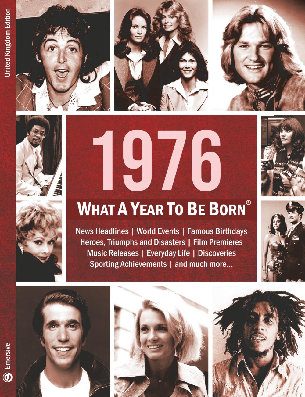 Emersive What A Year To Be Born Series - 1976 Birthday Gift | Paperback | 98 Pages