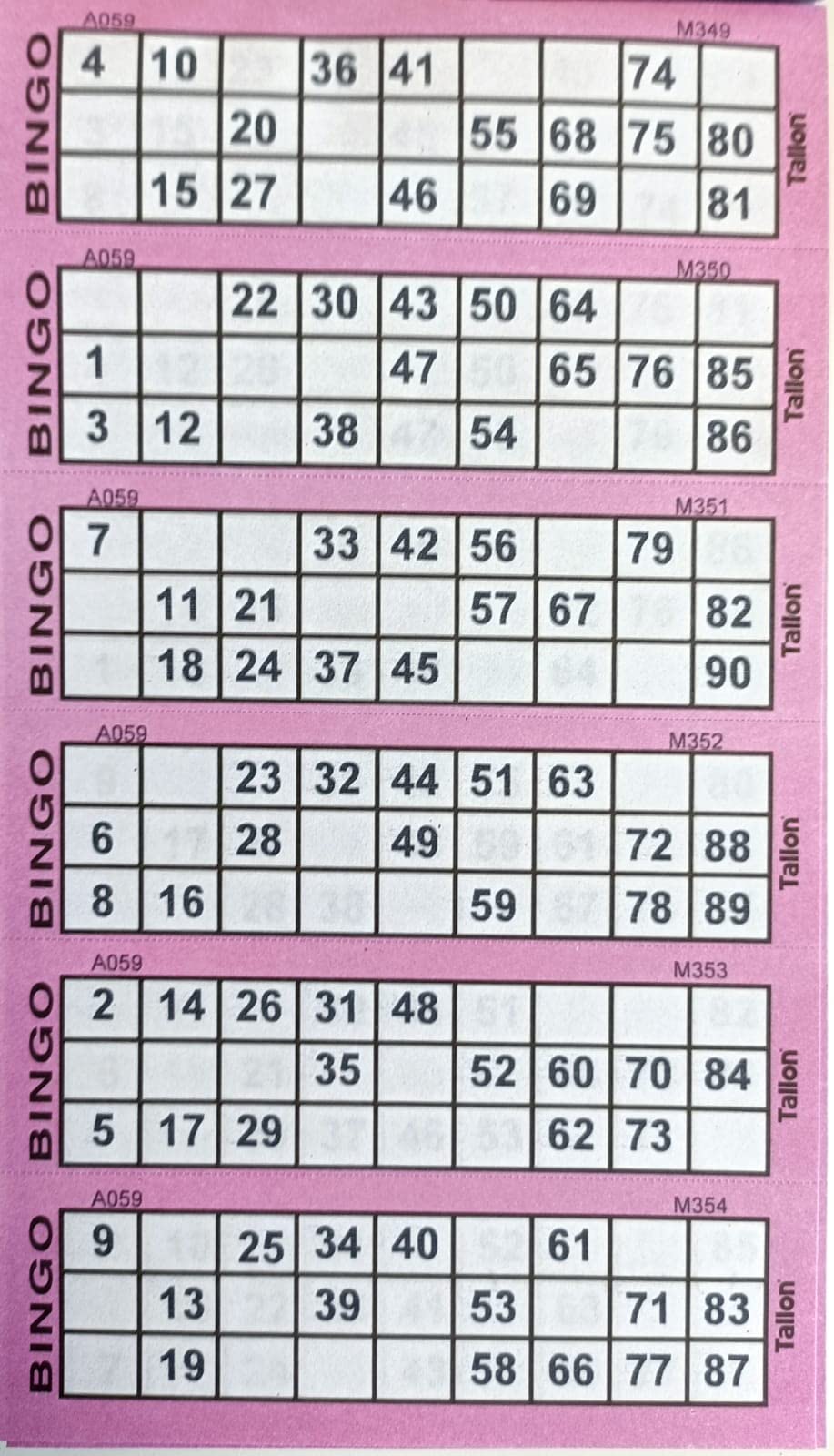 1ABOVE Bingo Tickets Stationery Book - Multi-Game Fun for Kids and Adults 5