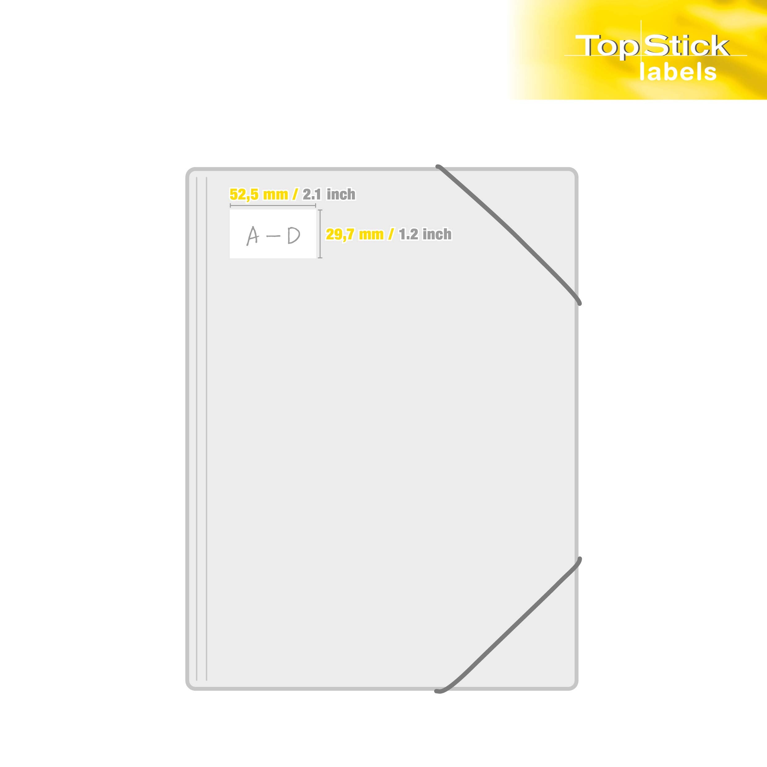 TopStick Self Adhesive Multi-Purpose Labels - 4000 Labels | 52.5 x 29.7 mm | Inkjet & Laser Compatible 5