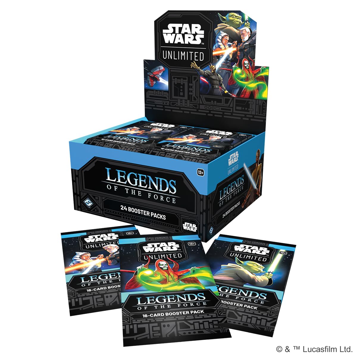 Asmodee Star Wars: Unlimited TCG Legends of the Force Booster Display | 24 Packs | English 2