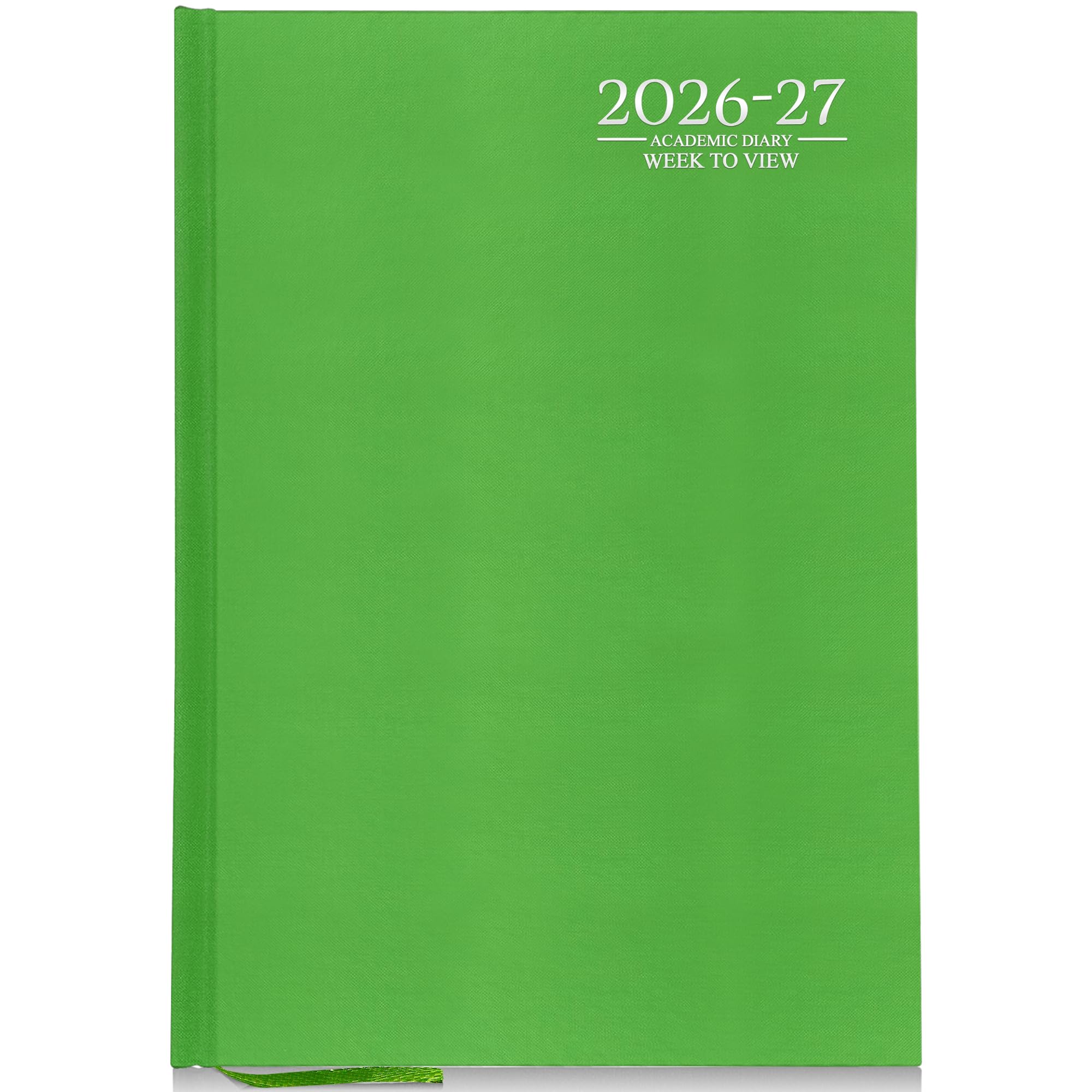 G4GADGET 2026-2027 Academic Diary - A4 Week To View | Lime Green Hardback | August Start