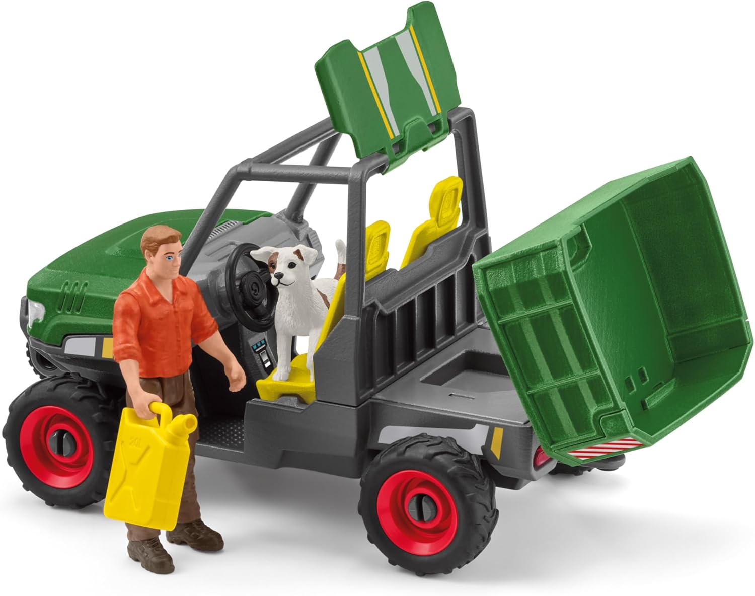 schleich 42659 FARM WORLD Working in the Forest Playset - Action Figures & Vehicles for Ages 3+ 4