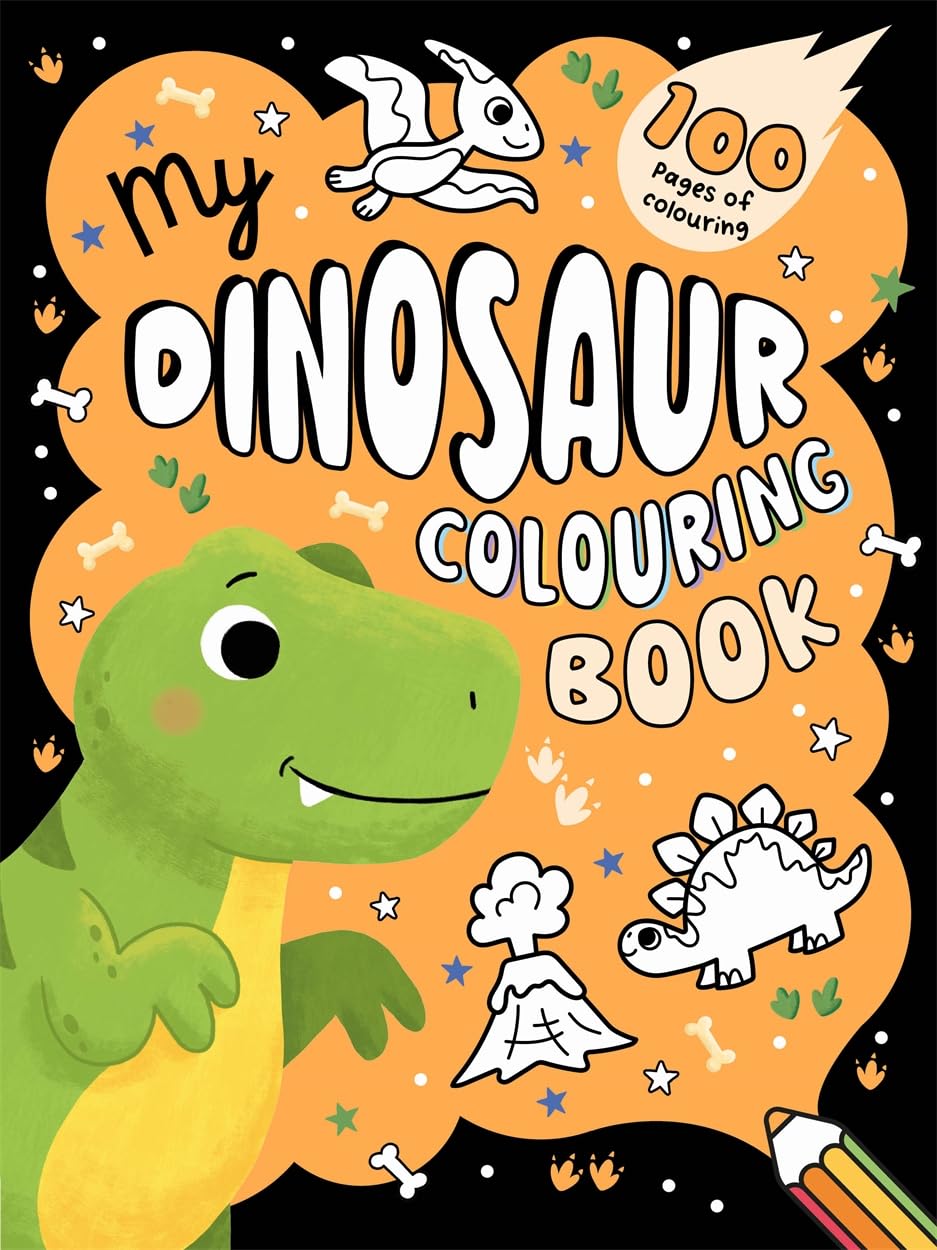 Igloo Books My Dinosaur Colouring Book | 100 Pages | Ages 4-6