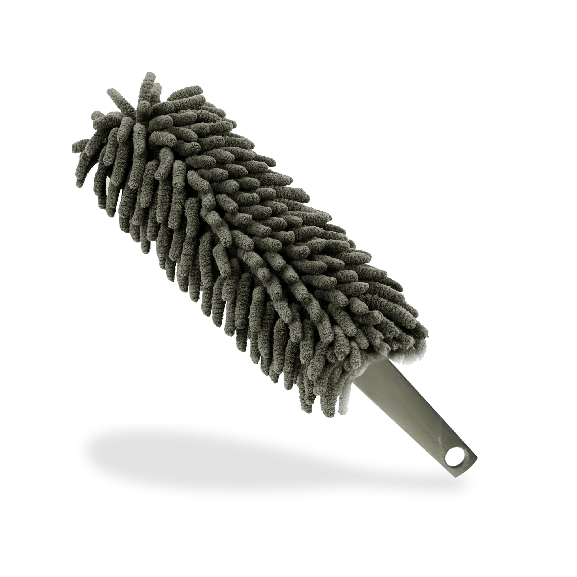 G4GADGET Microfiber Duster Grey - Washable Duster for Cleaning Window Blinds and Home Surfaces