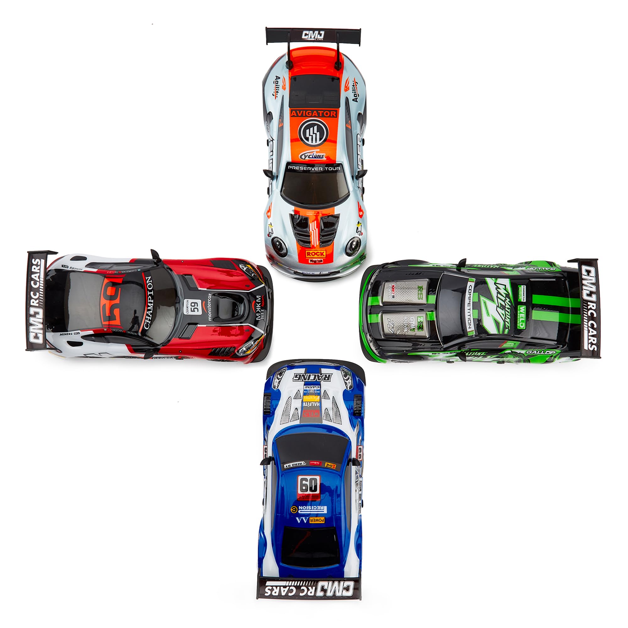 Road Rebel Blue Bolt RC Car - 1:24 Scale 2.4GHz High-Speed Remote Control Vehicle for Kids 3+ 4