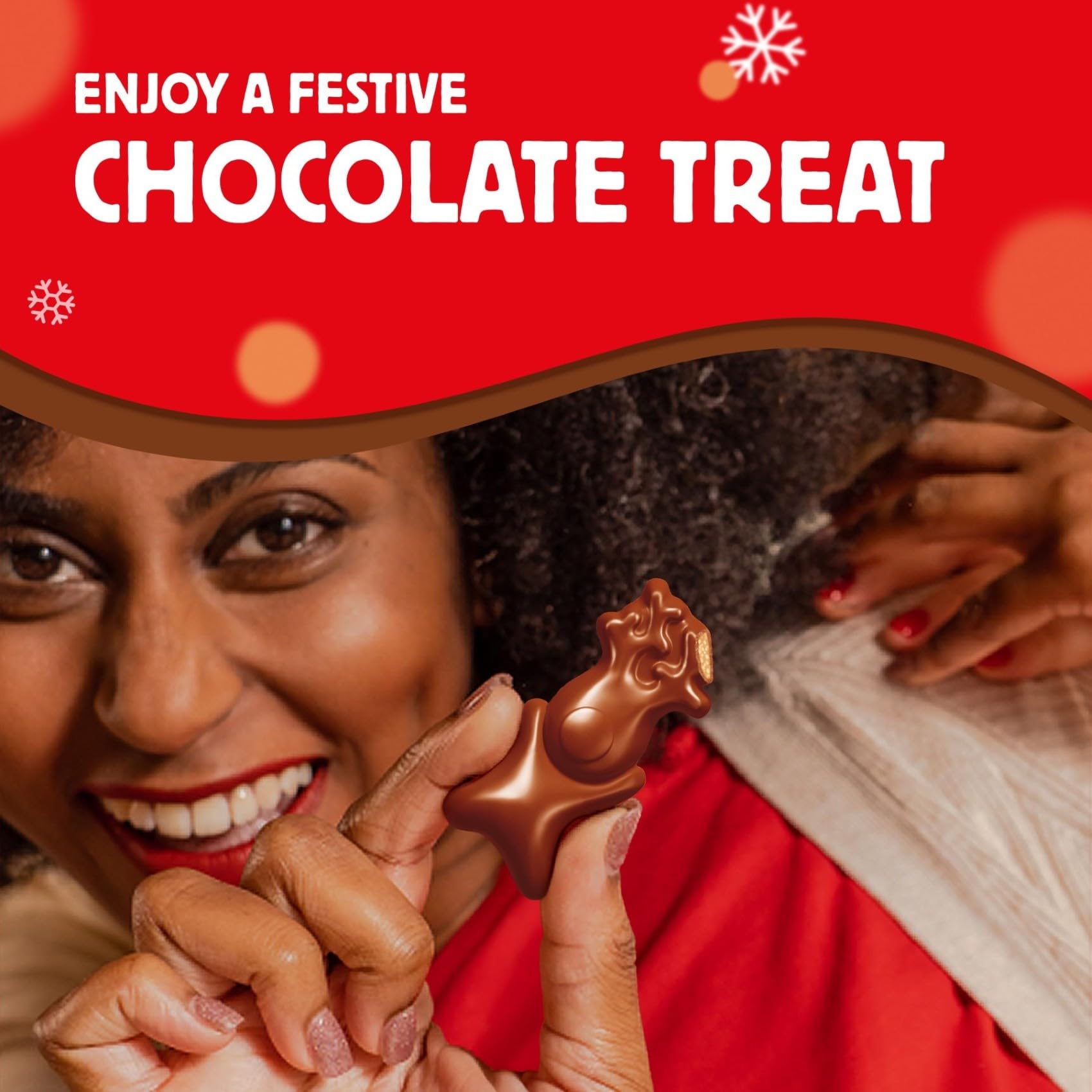 Maltesers Gingerbread Flavour Reindeers, Milk Chocolate with Malt & Honeycomb, 32x29g 4