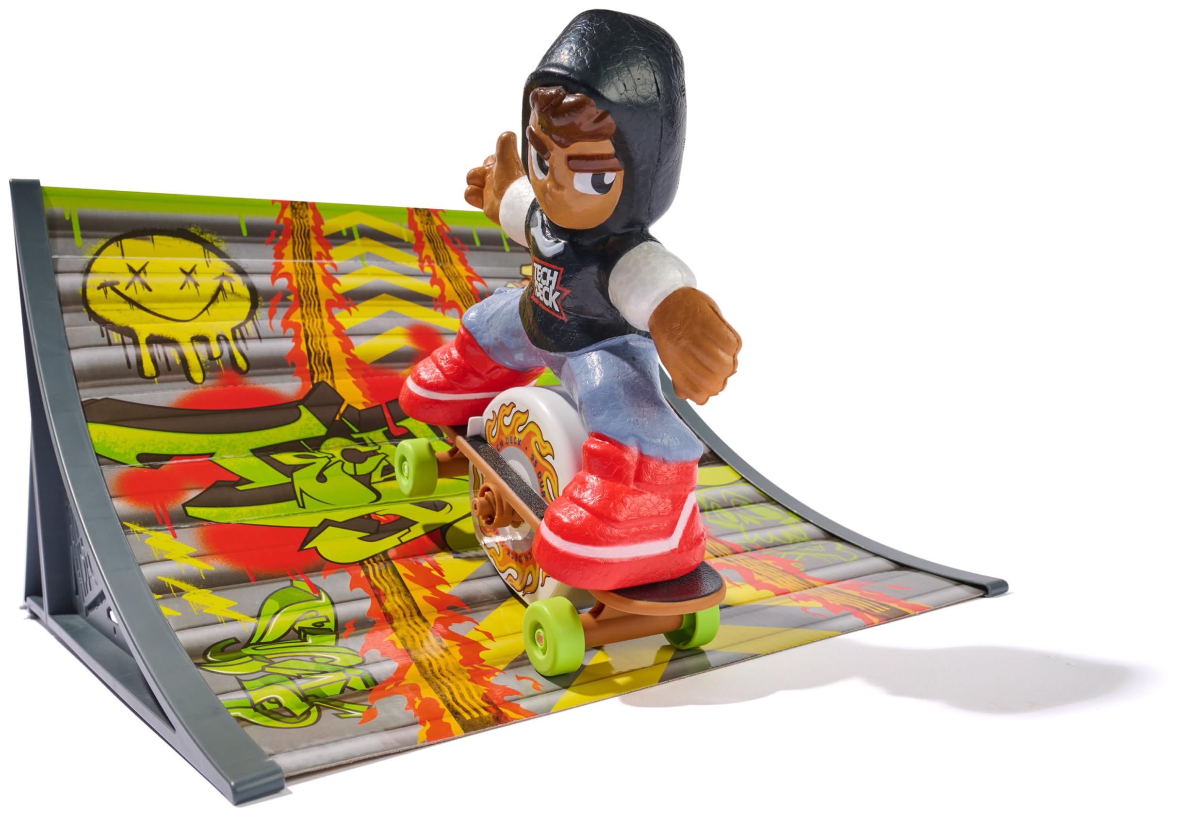 Tech Deck Shred N' Blast Skateboard - Motorized Finger Skateboard with Ramp for Kids 5+ 3