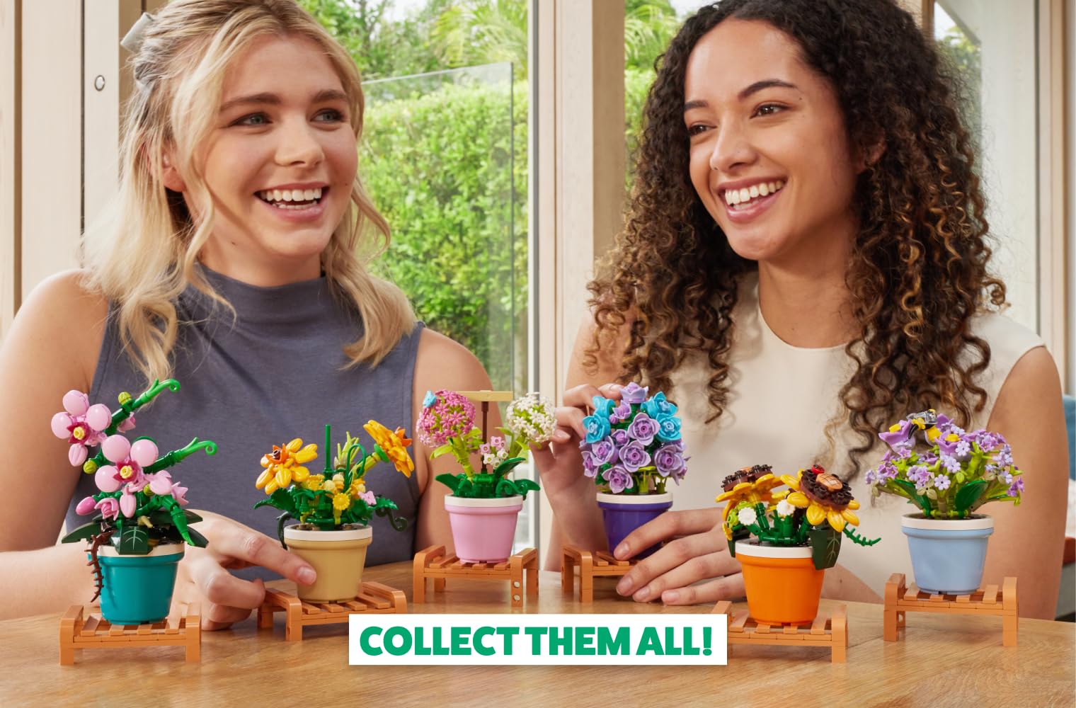 MAX Premium Garden Pot Plants Building Bricks - 152-Piece Cosmos Sulphureus Set 5