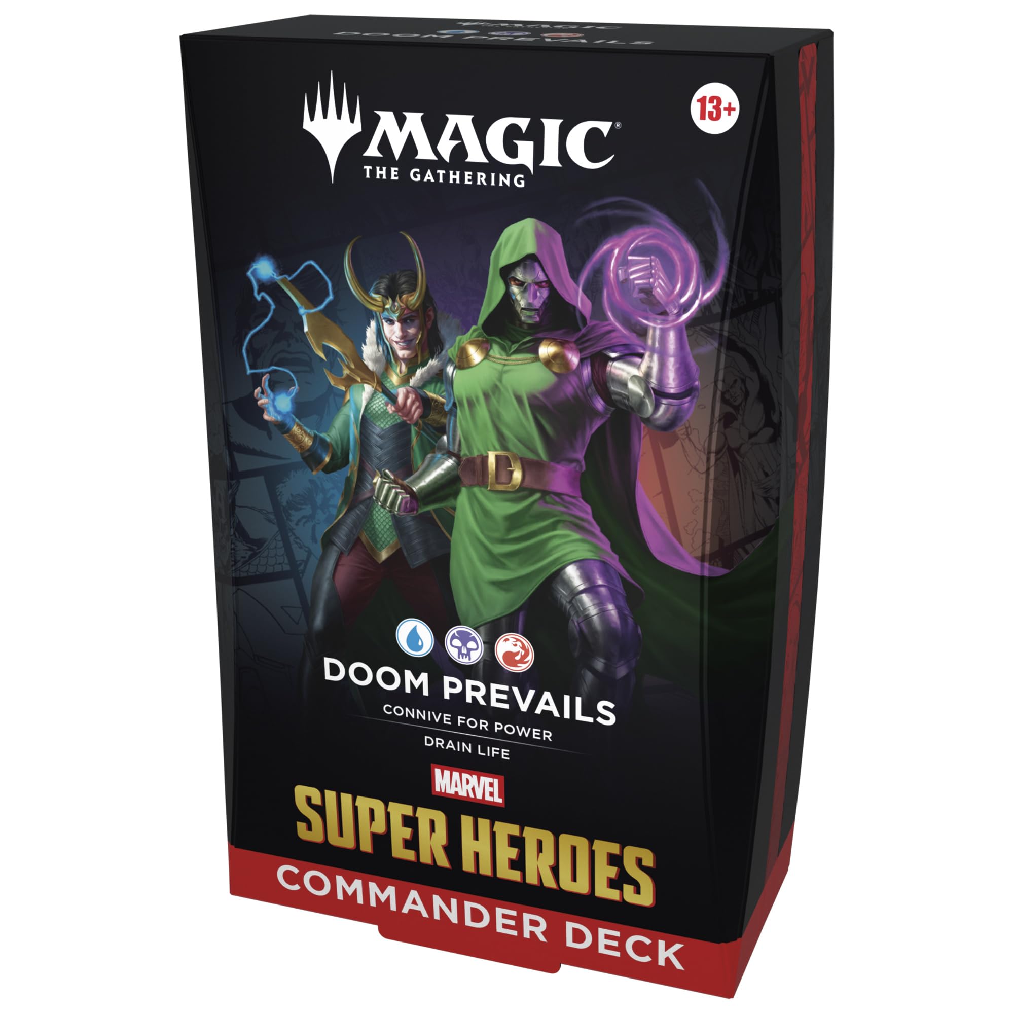 Magic: The Gathering Marvel Super Heroes Commander Deck - Doom Prevails | 100 Cards | Unisex Adult
